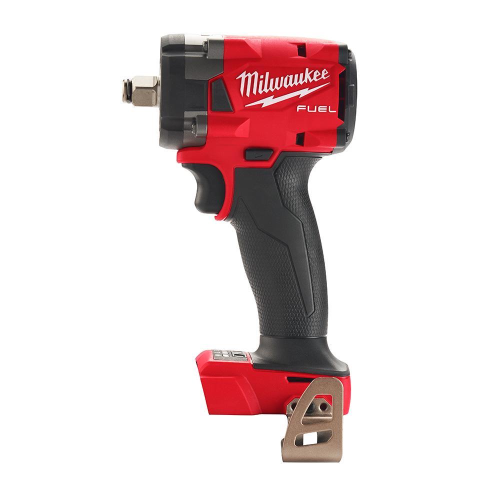 Milwaukee&reg; 2855-20 M18&trade; FUEL&trade; Cordless Variable Compact Impact Wrench With Friction Ring, 1/2 in, 250 in-lb Torque, 18 V, 4.9 in OAL