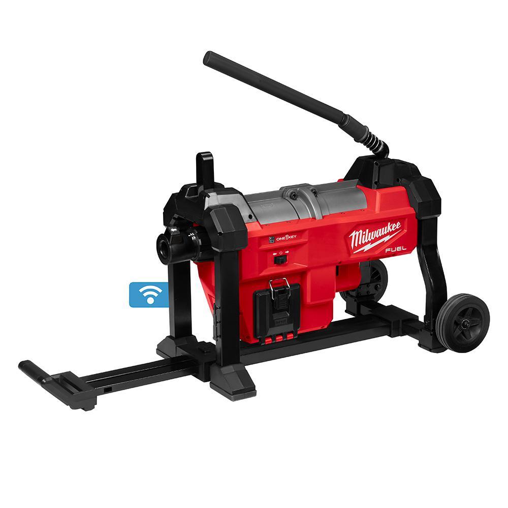 Milwaukee&reg; M18 FUEL&trade; 2871A-22 Sewer Sectional Machine, 1-1/4 in Drain Line, 200 ft Max Run, ABS/Steel Housing