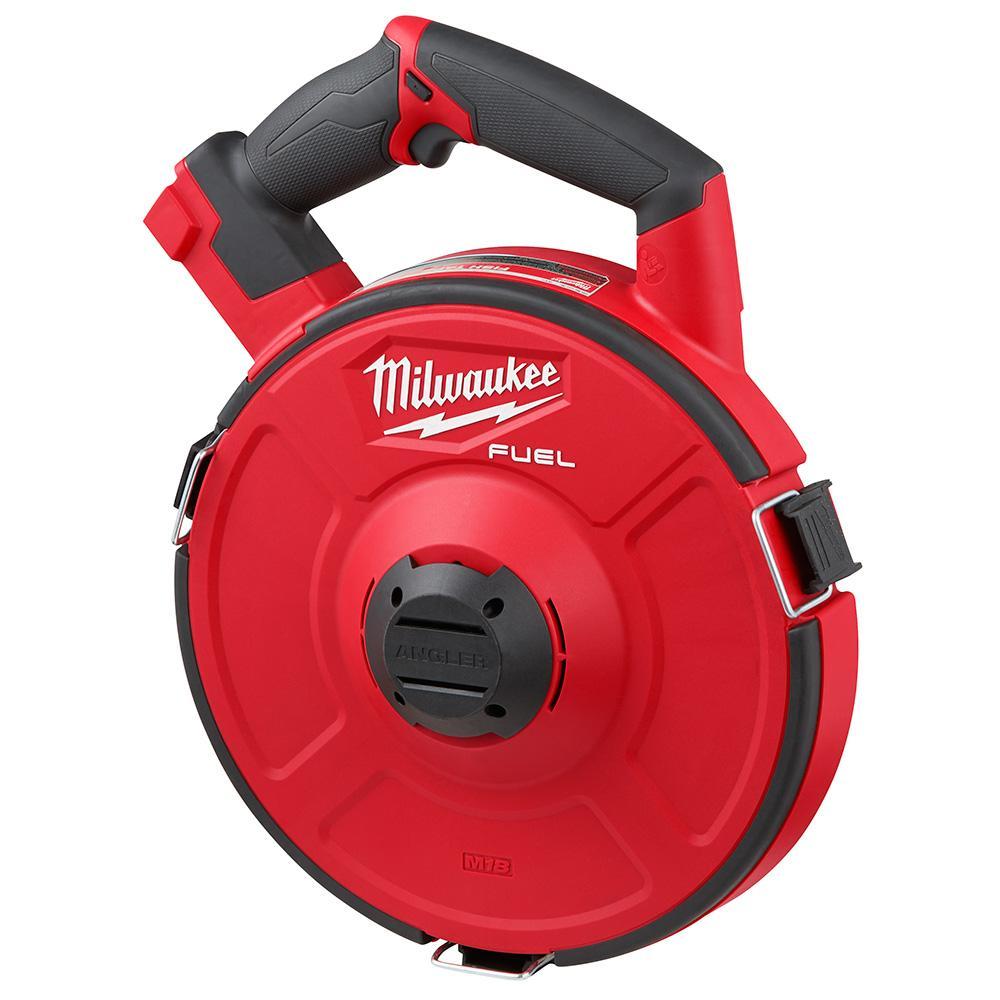 Milwaukee&reg; M18 FUEL&trade; ANGLER&trade; 2873-20 Auto-Run Cordless Powered Base Pulling Fish Tape, 200 ft L Tape, Steel Tape