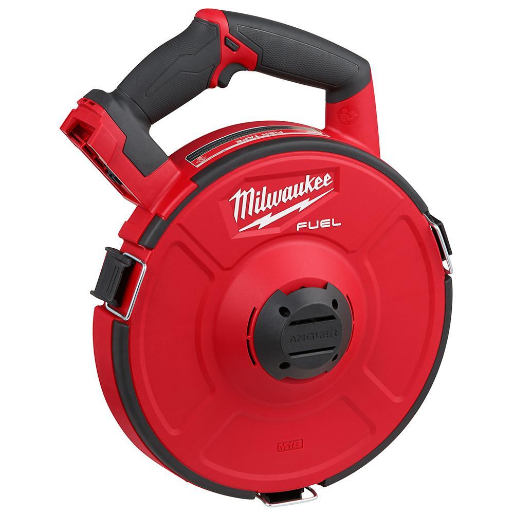 Milwaukee&reg; M18 FUEL&trade; ANGLER&trade; 2873-20 Auto-Run Cordless Powered Base Pulling Fish Tape, 200 ft L Tape, Steel Tape