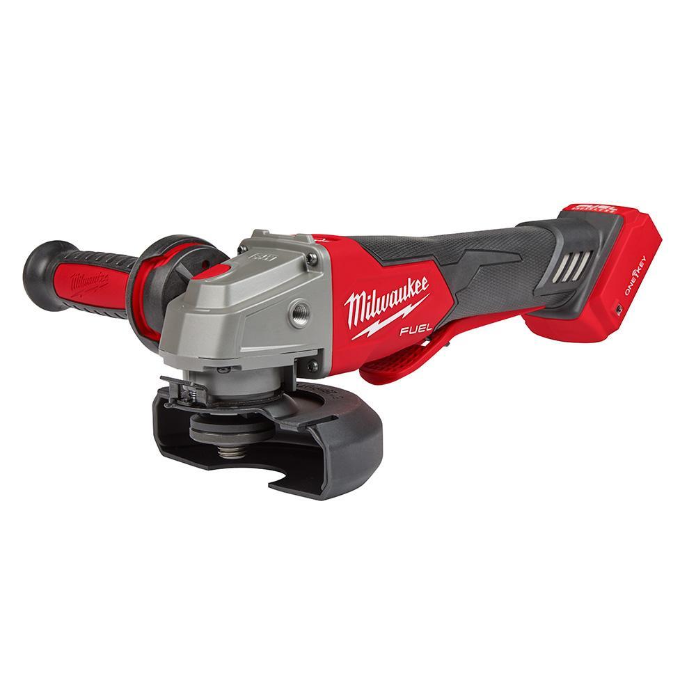 Milwaukee&reg; 2882-20 M18&trade; FUEL&trade; Cordless Angle Braking Grinder With Paddle Switch, 5 in Dia Wheel, 5/8-11 UNC Arbor/Shank, 18 V, Li-Ion Battery, Paddle Switch
