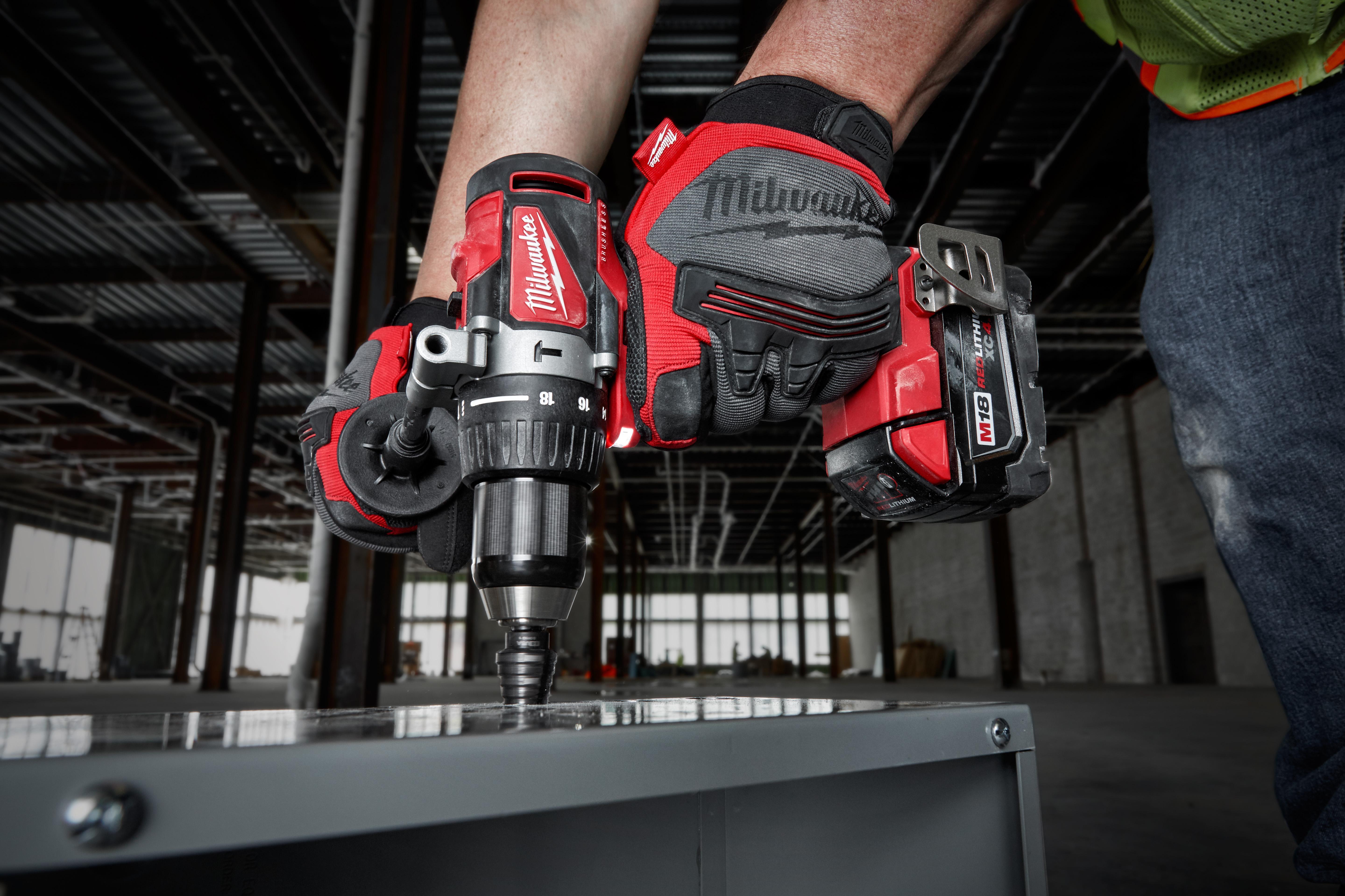 Milwaukee&reg; 2902-20 Brushless Cordless Hammer Drill, 1/2 in Single Sleeve Ratcheting Chuck, 18 V DC, 0 to 550/0 to 1800 rpm No-Load, Li-Ion Battery