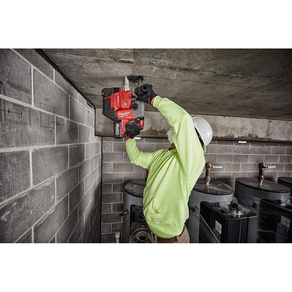 Milwaukee&reg; HAMMERVAC&trade; 2912-22DE M18 FUEL&trade; 3-Mode Cordless Rotary Hammer Kit, 1 in SDS Plus&reg; Chuck, 18 V, 0 to 1330 rpm No-Load, Li-Ion Battery