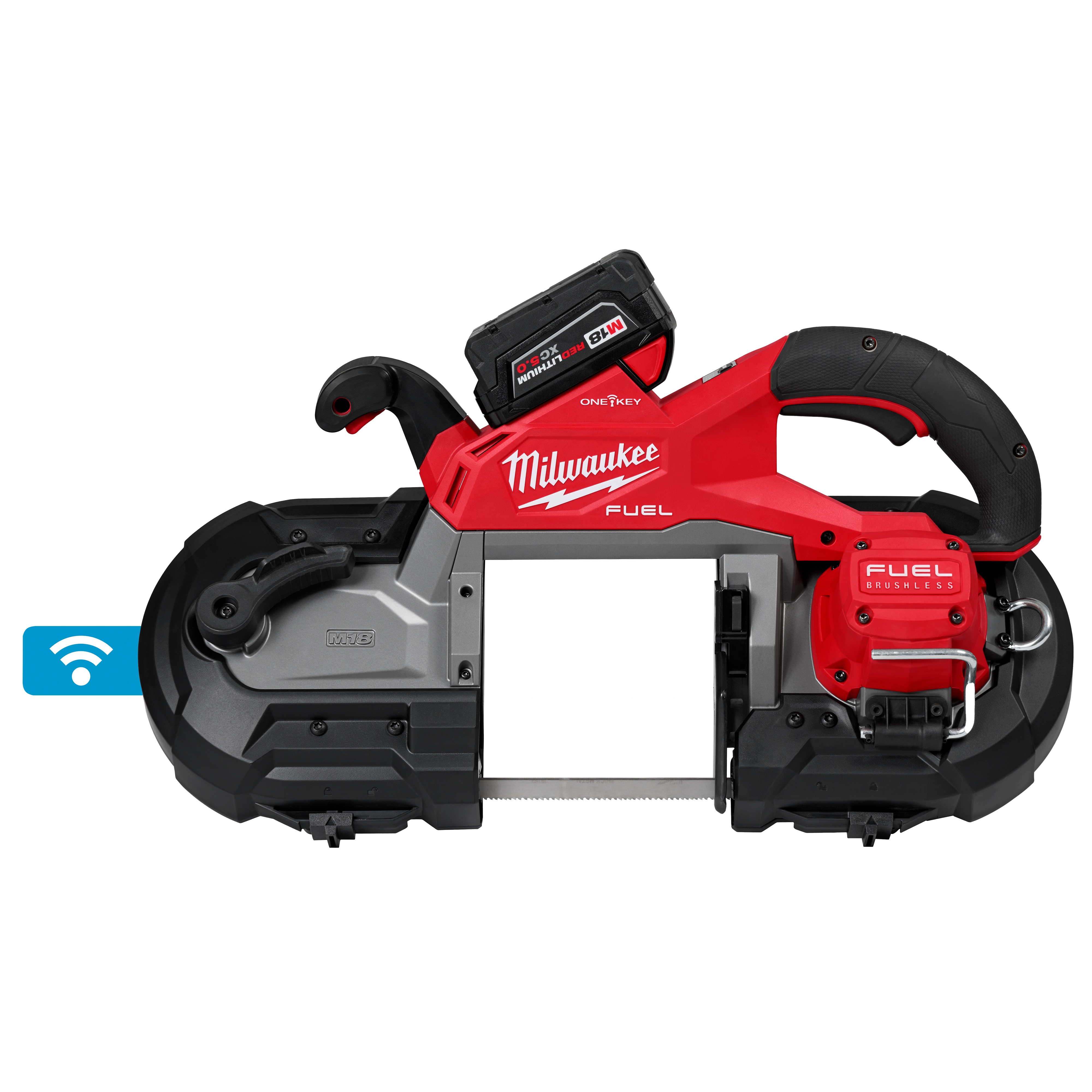 DeWALT&reg; 20V MAX* MATRIX&trade; DCS374P2 XR&trade; Brushless Deep Cut Portable Cordless Band Saw Kit, 5 x 4-3/4 in Cutting, 44-7/8 in L Blade, 20 V DC, 5 Ah Li-Ion Battery