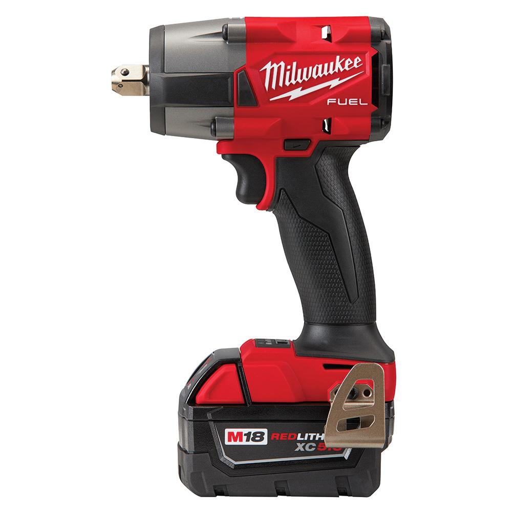 Milwaukee&reg; 2962P-22 M18&trade; FUEL&trade; Cordless Variable Mid-Torque Impact Wrench, 1/2 in, 650 in-lb Torque, 18 V, 6 in OAL