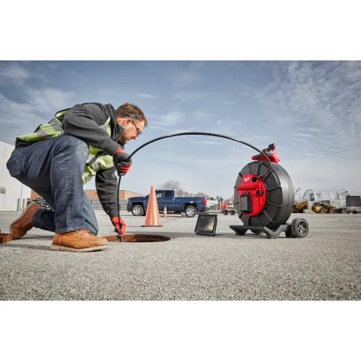 Milwaukee&reg; 2976-22 Sewer Mid-Stiff Pipeline Inspection System, For Use With M18&trade; Wireless Monitor or MILWAUKEE&reg; Pipeline Inspection App, 1080p Camera Resolution, IP67