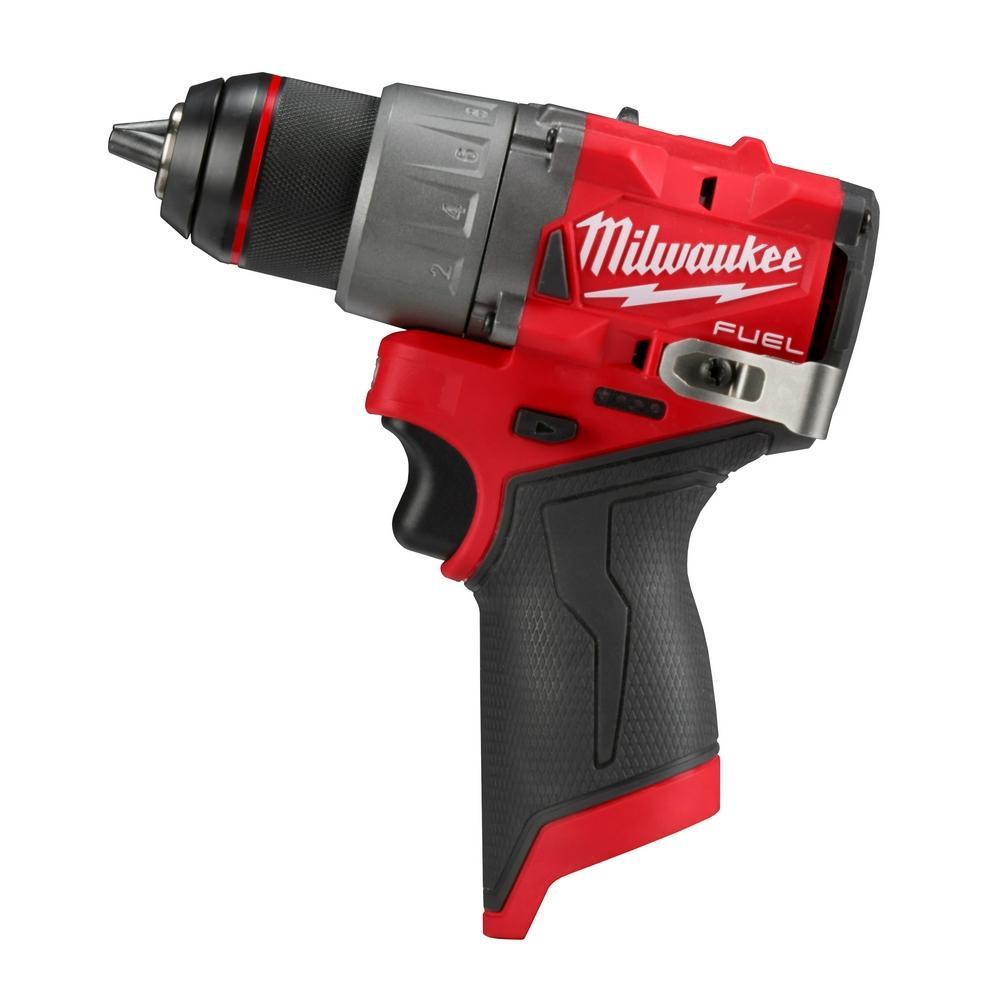 Milwaukee® M12™ 2407-20 Compact Lightweight Cordless Drill/Driver, 3/8 in Chuck, 12 VDC, 0 to 400/0 to 1500 rpm No-Load, 7-3/8 in OAL, Li-Ion Battery
