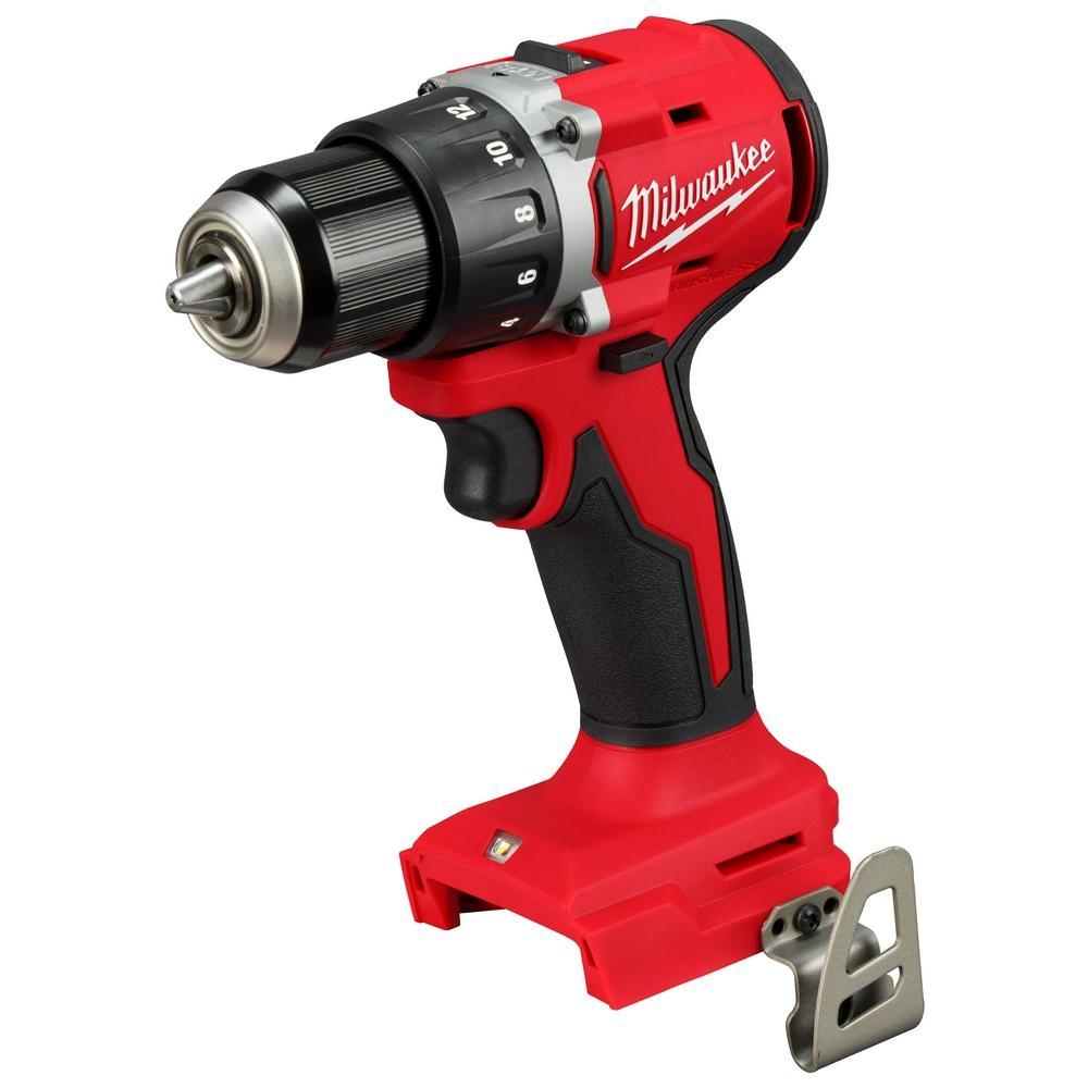 Milwaukee&reg; 3601-21P Compact Brushless Drill Driver, 1/2 in Chuck, 18 V, 0 to 500, 0 to 1800 rpm No-Load, 6-1/2 in OAL, Li-Ion Battery