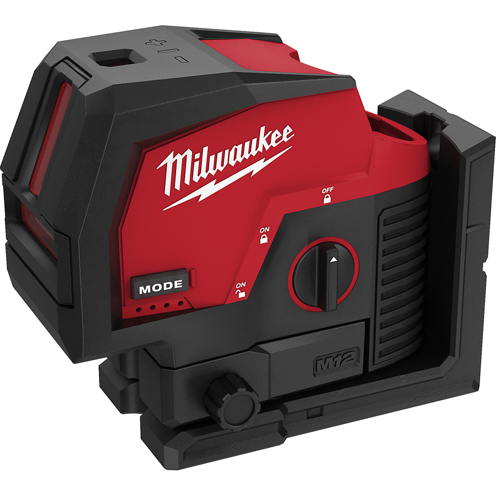 product Milwaukee® 3632-21 M12™ 360 deg Automatic Cordless Self Leveling 3-Plane Laser, 125 ft Measuring, +/- 1/8 in at 33 ft Accuracy, 12 V, M12™ REDLITHIUM™ 4.0 XC Battery, Reinforced Nylon Housing