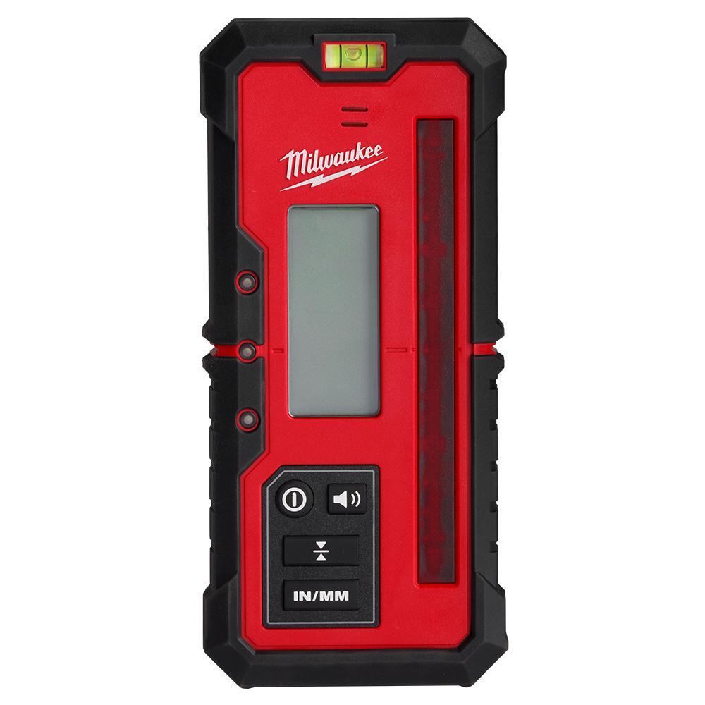 Milwaukee&reg; 3711 Exterior Rotary Laser Receiver, For Use With Milwaukee M18&trade; Red Exterior Rotary Laser (3701-21), Molded Plastic, Red