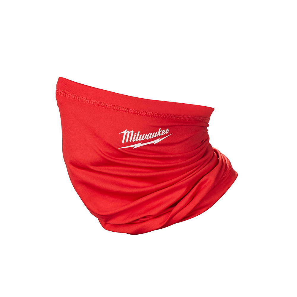 Milwaukee® 423R Multi-Functional Adult Unisex Neck Gaiter, Universal, Red, 86% Polyester/14% Spandex
