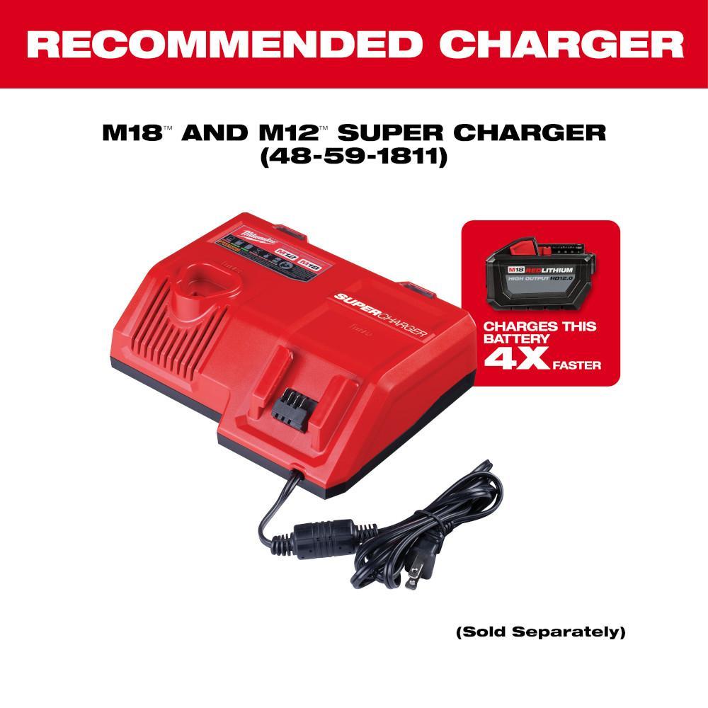 Milwaukee&reg; M18&trade; REDLITHIUM&trade; 48-11-1812 Cordless Battery Pack, 12 Ah, 18 V DC Charge