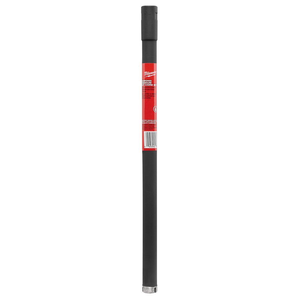 Milwaukee&reg; 48-17-3012 Premium Grade Wet Core Bit, 1-1/4 in Drill - Fraction, 1.25 in Drill - Decimal Inch