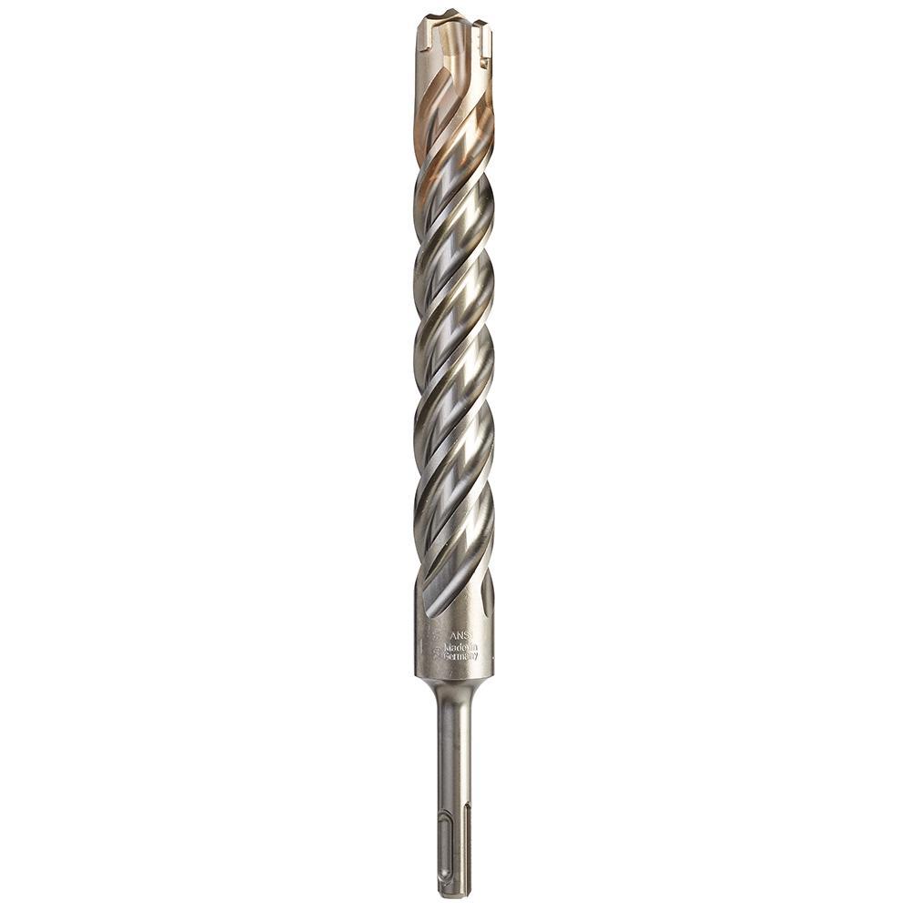 Milwaukee® 48-20-8096 M/2™ 2-Cutter Rotary Hammer Drill Bit, 25 mm Drill Bit, Spear Cutting, 3/8 in SDS-Plus Shank, 200 mm D Cutting, Carbide Cutting Edge, 250 mm OAL