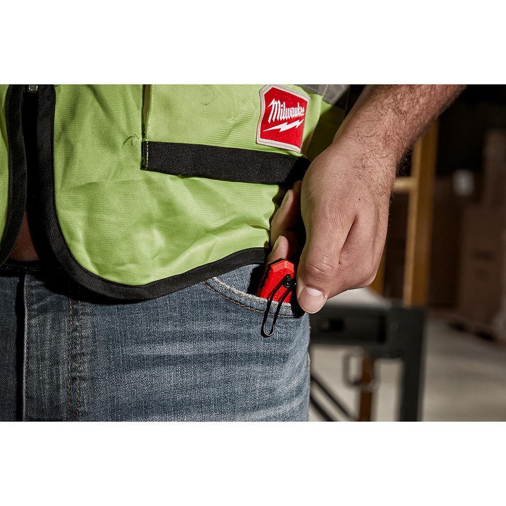 Milwaukee&reg; 48-22-1521 Compact Sharpenable Folding Knife, Stainless Steel Straight Edge Blade, 2-1/4 in L Blade, Thumb Hole Opening