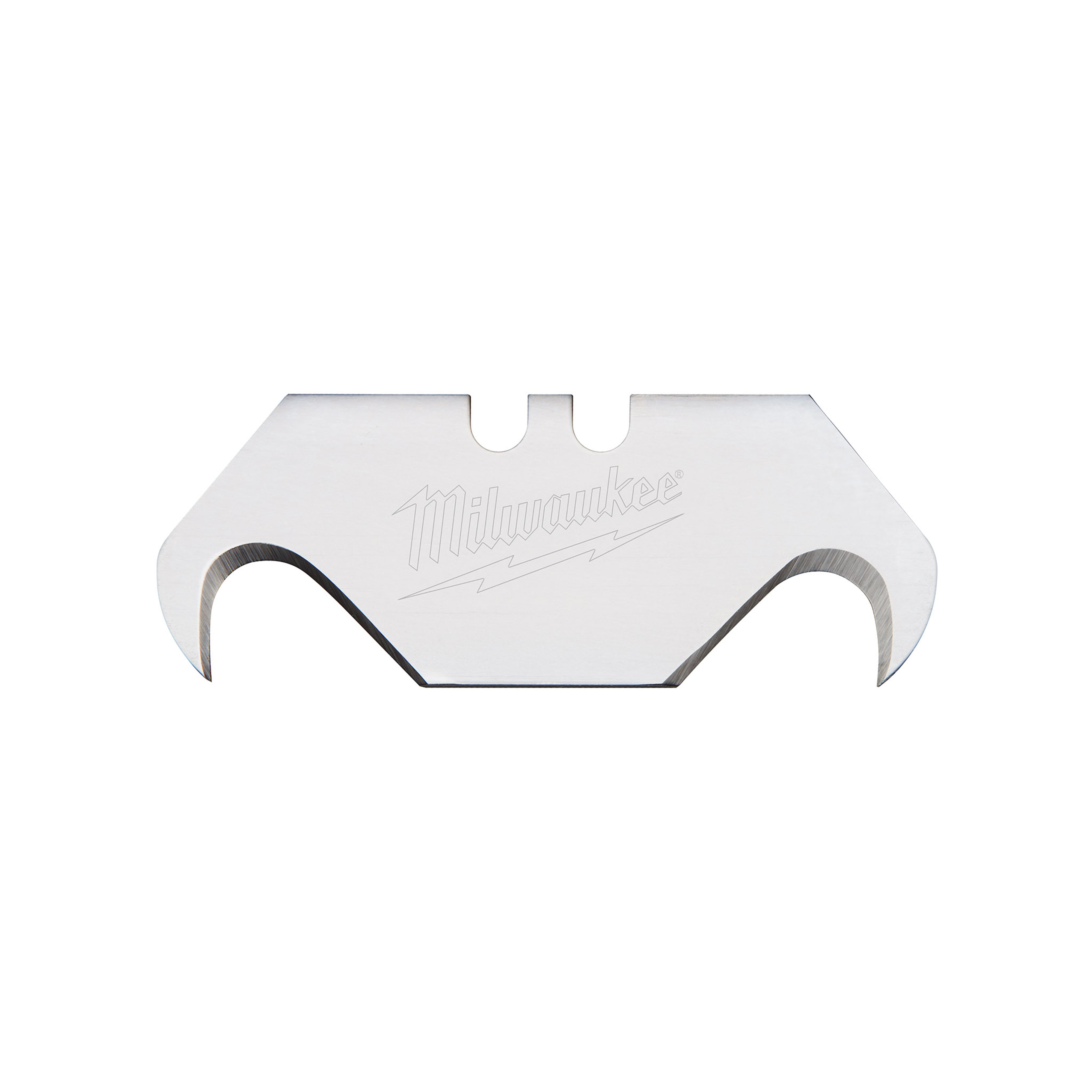 Milwaukee&reg; 48-22-1932 5-Piece Double Ended Utility Knife Blade, Micro Carbide Metal, Hook, Sharp Point, 1-7/8 in L x 3/4 in W Blade, Compatible With: Milwaukee&reg; Most Standard Utility Knives, 0.025 in THK