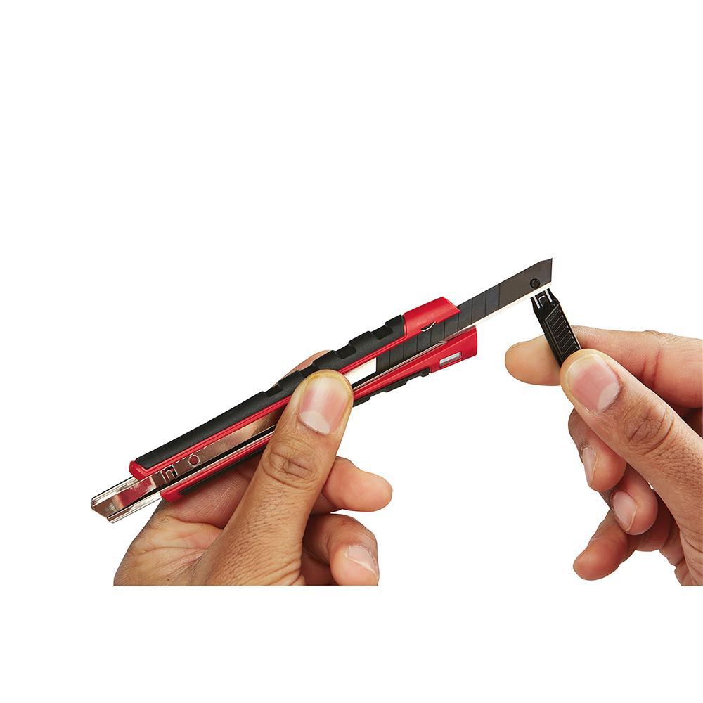 Milwaukee&reg; 48-22-1960 Utility Knife, 9 mm W Precision Cut Retractable Snap-Off Blade, Micro Carbide Metal Blade, 1 Blade Included, 5-5/8 in OAL