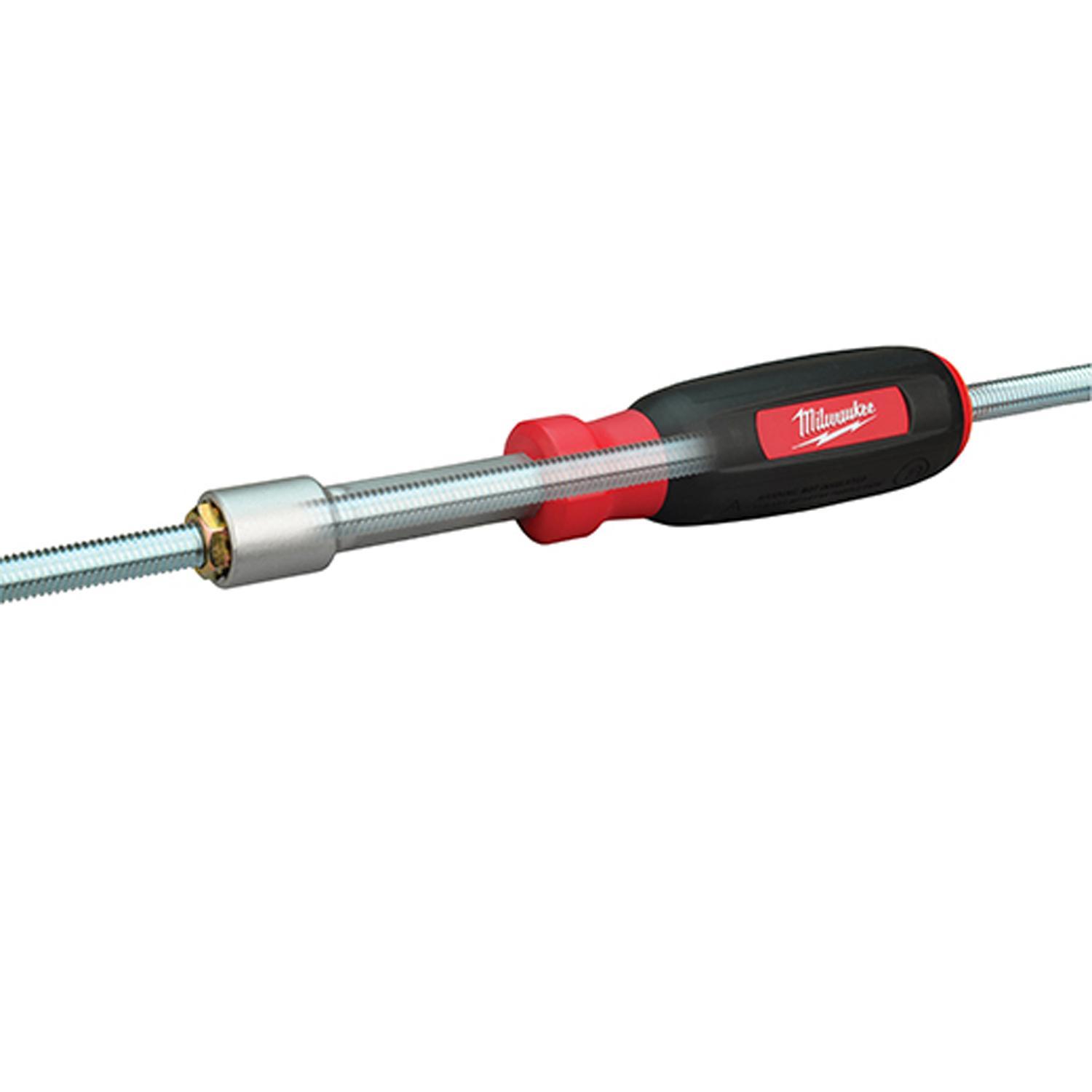 Milwaukee&reg; HollowCore&trade; 48-22-2517 Magnetic Nut Driver Set, 5 to 13 mm, 7 Pieces, 7-1/4 in OAL, Cushion Grip Handle, Steel, Polished Chrome