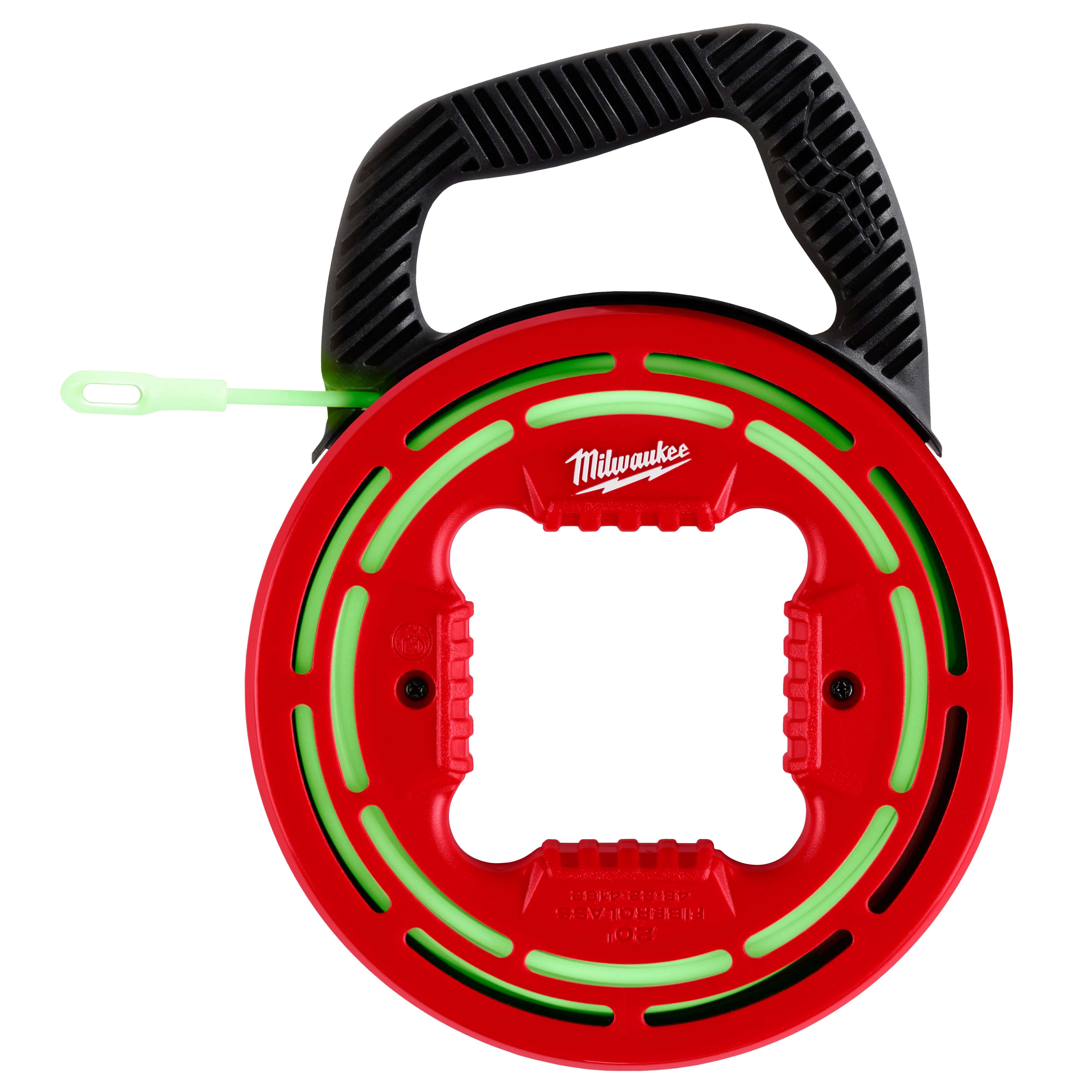 Milwaukee&reg; 48-22-4178 Fish Tape, 1/8 in Tape, 240 ft L Tape, Round Profile, Steel Tape, Black/Red