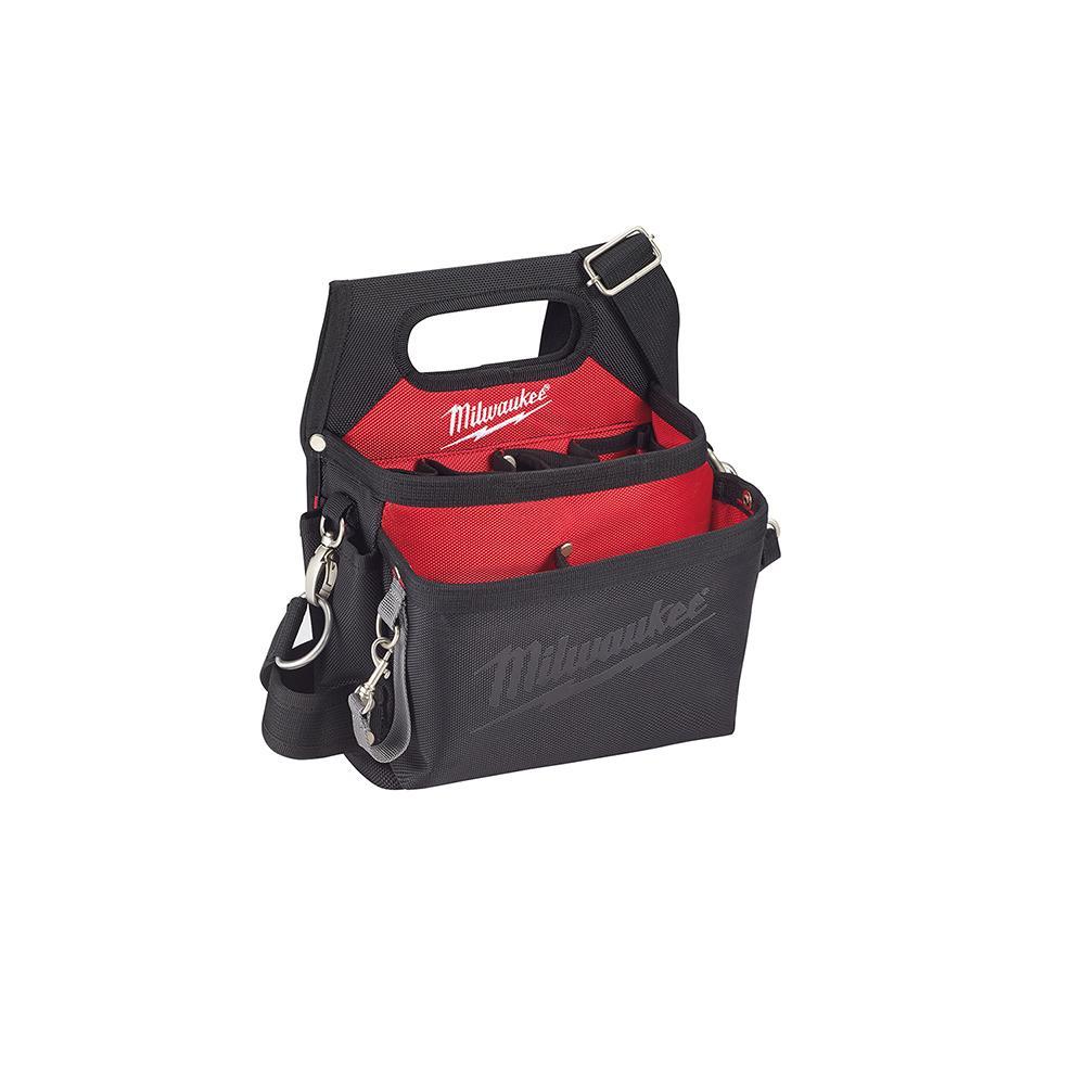 Klein&reg; 5162T 8-Pocket Tool Pouch, Leather, Black