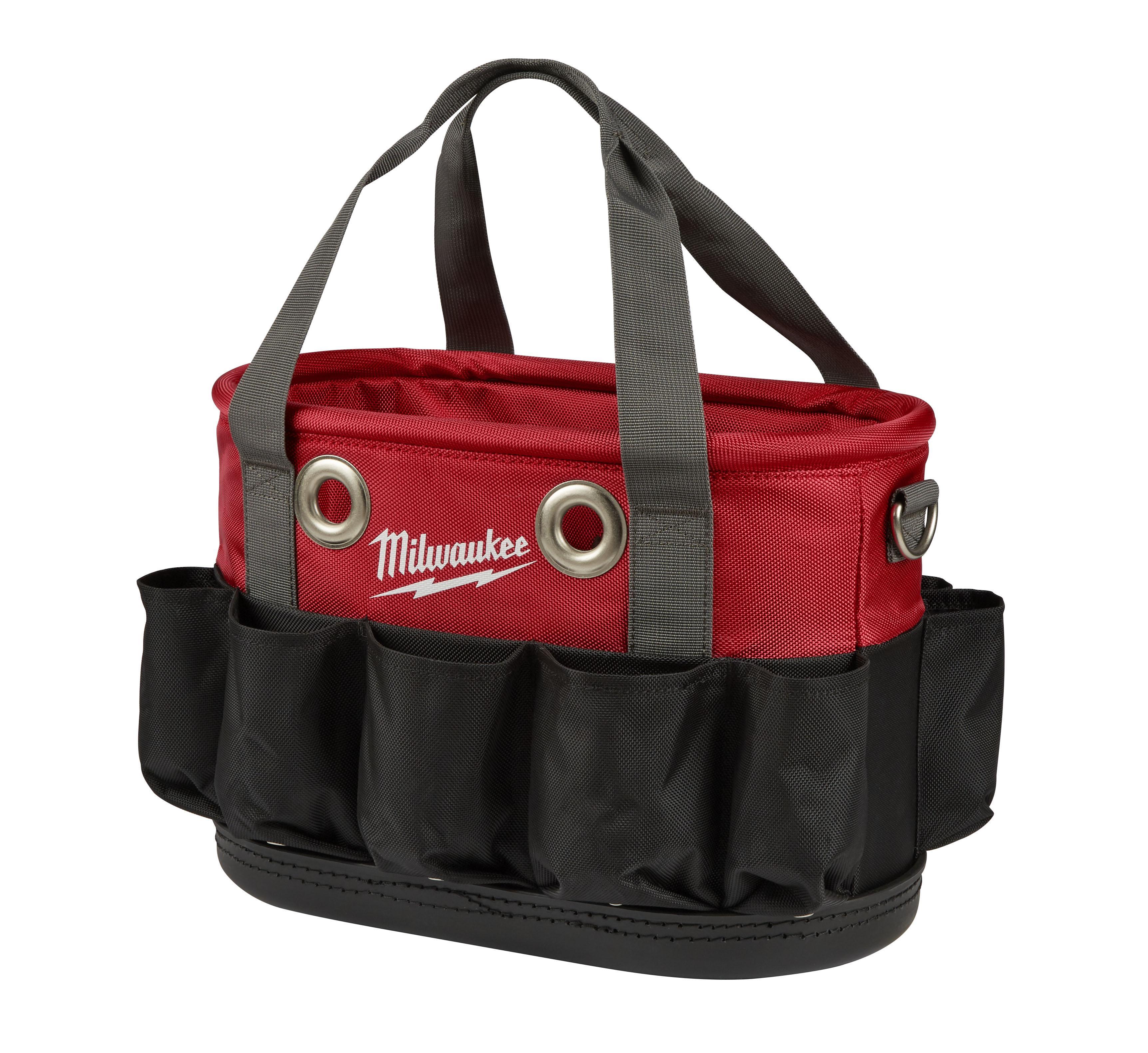 Milwaukee&reg; 48-22-8275 Underground Oval Bag, 1680D Ballistic, Black/Red/Gray