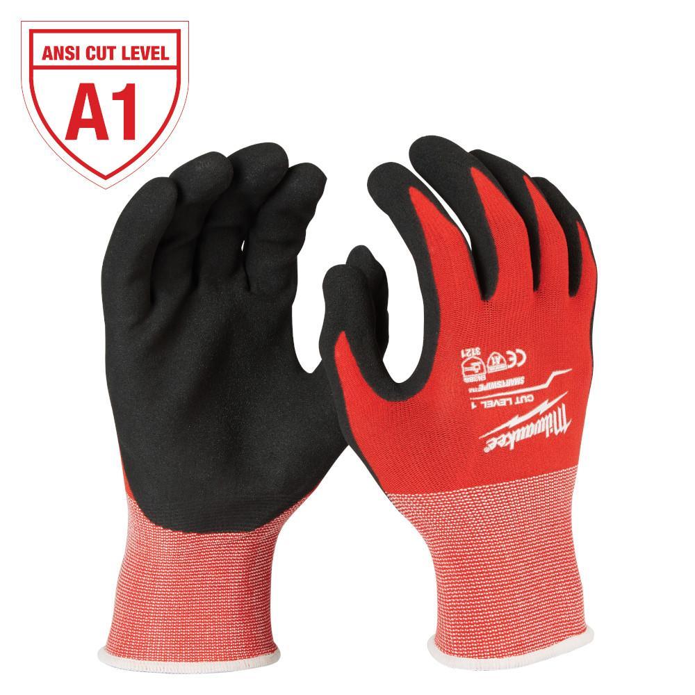 Milwaukee&reg; 48-22-8900 Breathable Unisex Gloves, S, Nylon/Lycra Blend, Knit Wrist Cuff, Resists: Cut and Puncture, ANSI Cut-Resistance Level: A1, ANSI Puncture-Resistance Level: 1