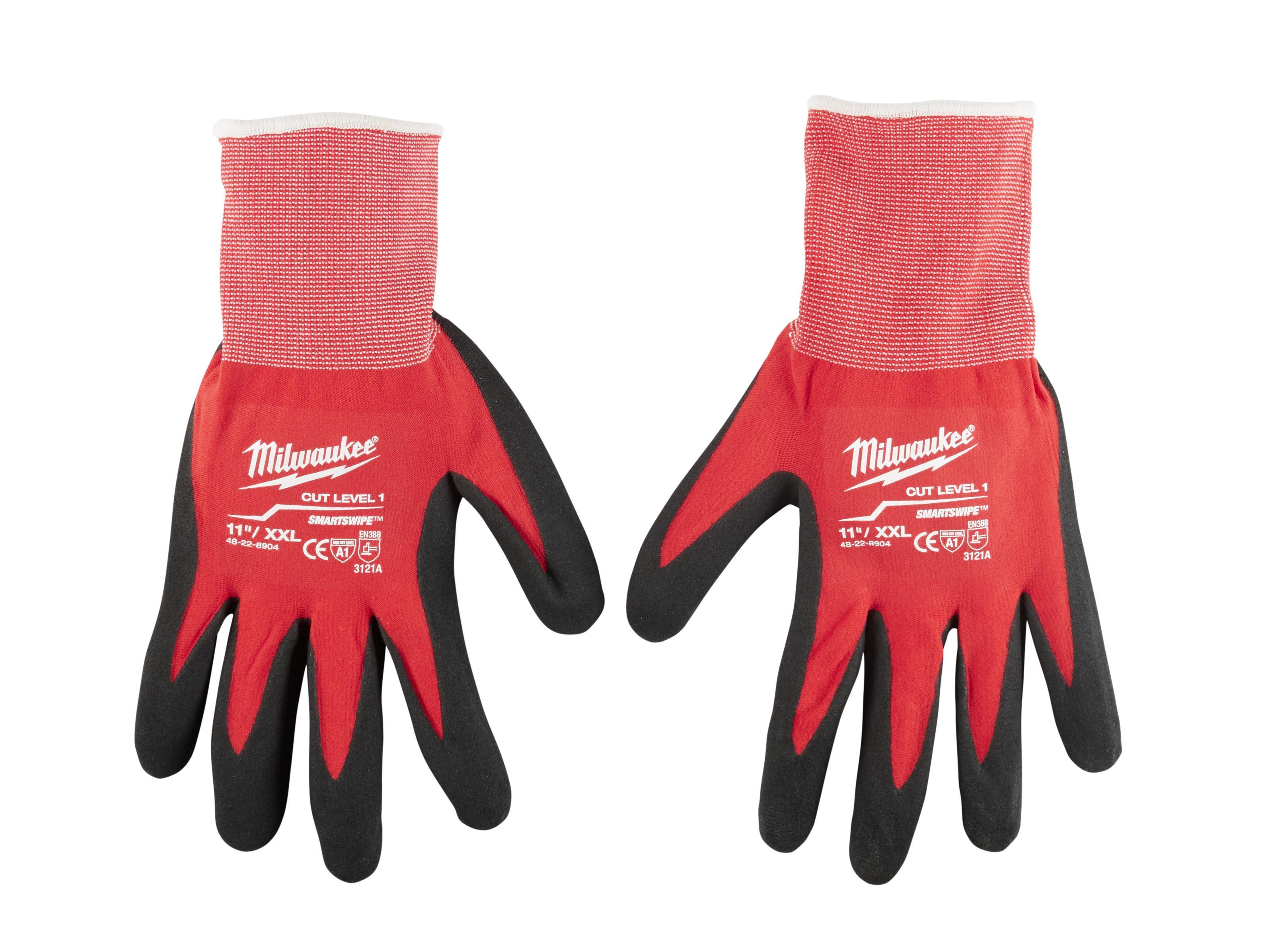 Milwaukee&reg; Breathable Unisex Gloves, Nylon/Lycra Blend, Knit Cuff, Resists: Cut and Puncture, ANSI Cut-Resistance Level: A1, ANSI Puncture-Resistance Level: 1