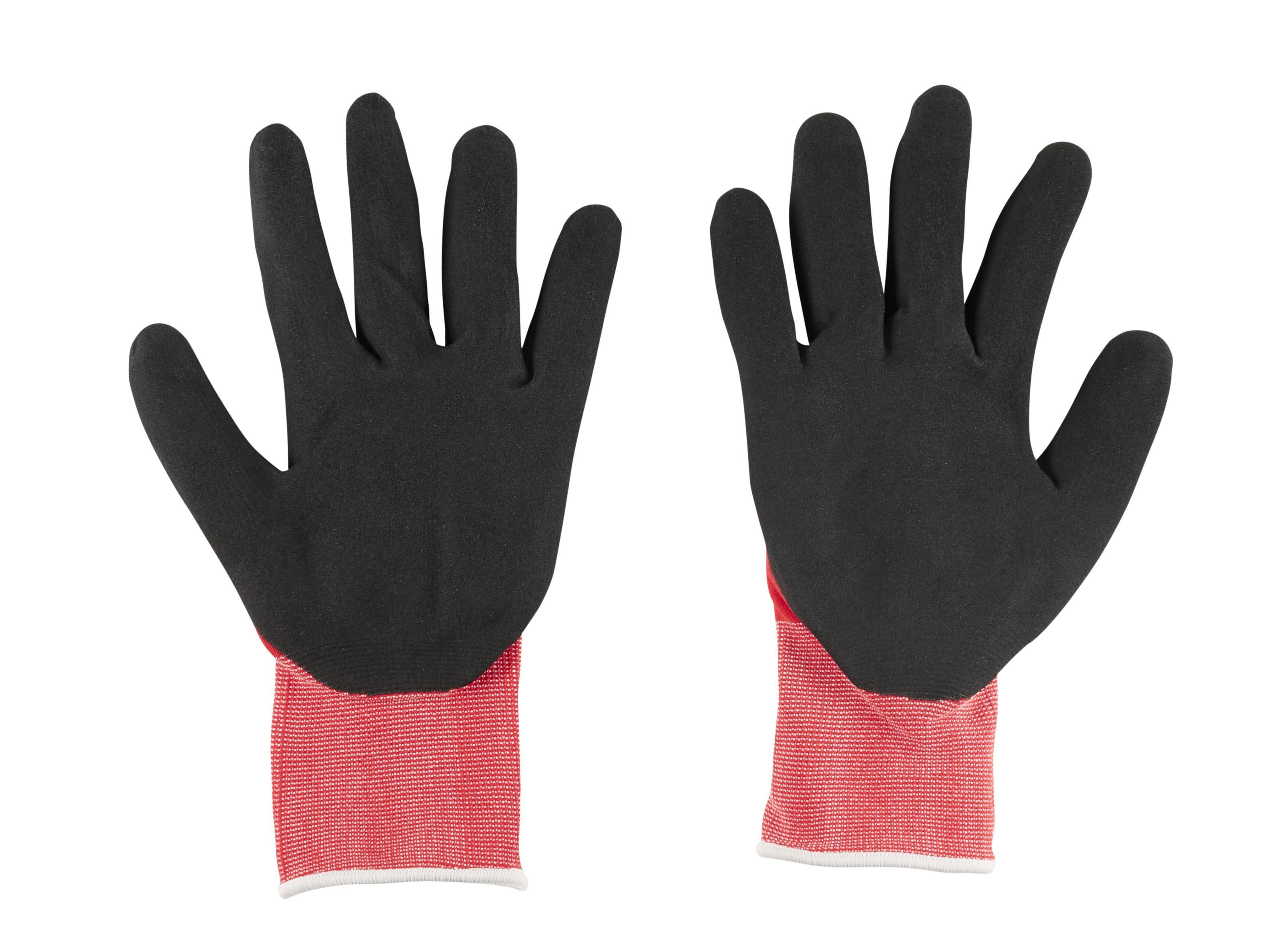 Milwaukee&reg; Breathable Unisex Gloves, Nylon/Lycra Blend, Knit Cuff, Resists: Cut and Puncture, ANSI Cut-Resistance Level: A1, ANSI Puncture-Resistance Level: 1