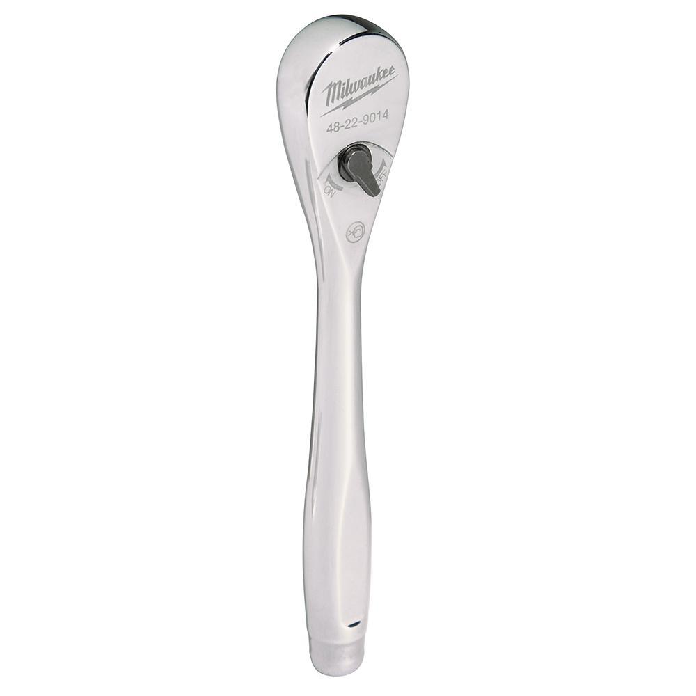 GEARWRENCH&reg; 81361 Hand Ratchet, 1/2 in Drive, Teardrop Head, 16-1/2 in OAL, Steel, Polished Chrome, ASME B107.10