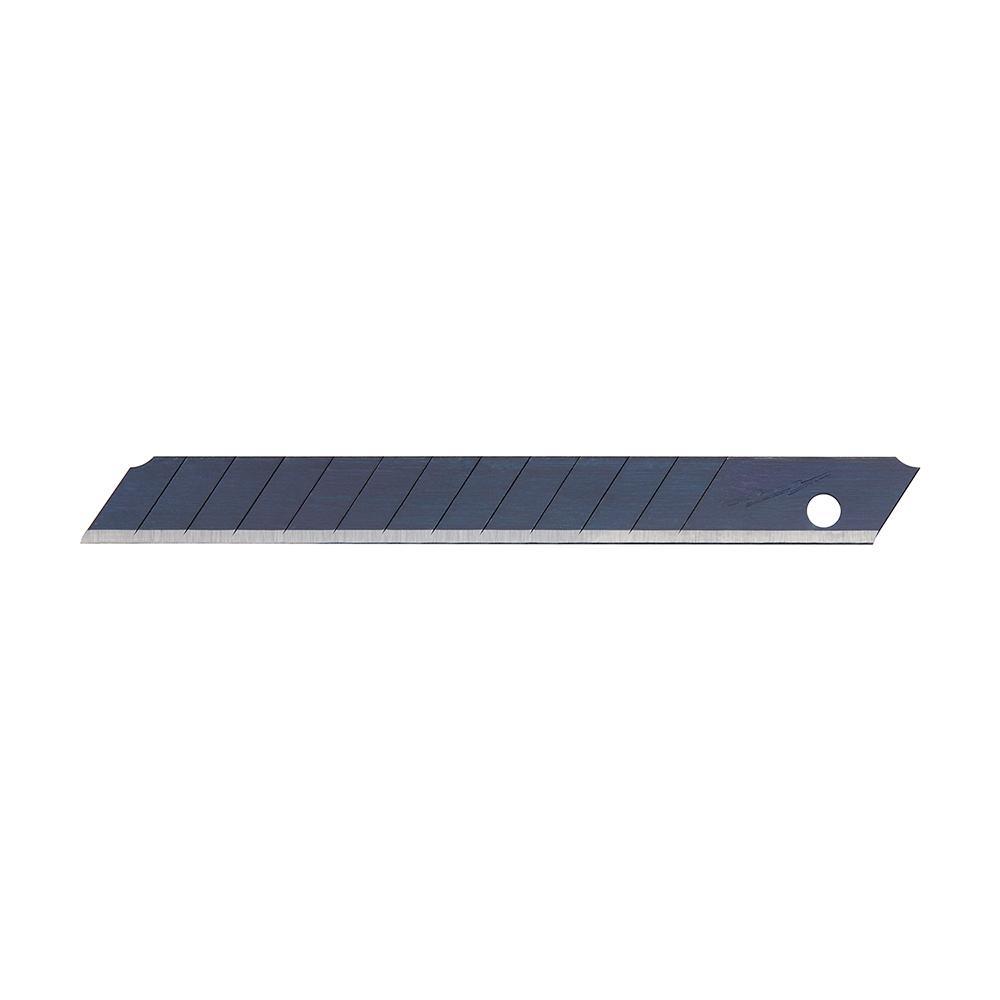 Milwaukee&reg; 48-22-9109 Pro 10-Piece Precision Utility Knife Blade With Dispenser, Micro Carbide Metal, Snap-Off, 4-7/8 in L x 9 mm W Blade, Compatible With: Milwaukee&reg; Most Standard Utility Knives, 0.015 in THK