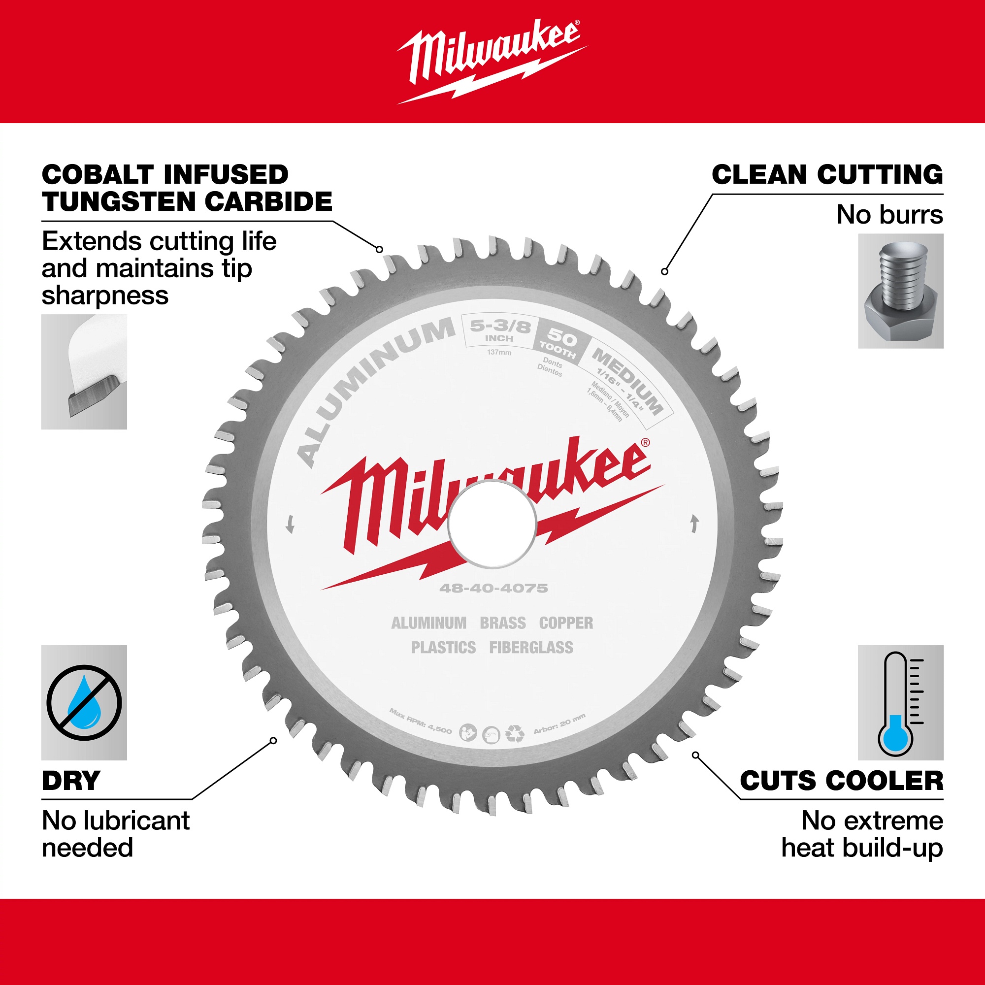 Milwaukee&reg; 48-40-4075 MIL-48-40-4075