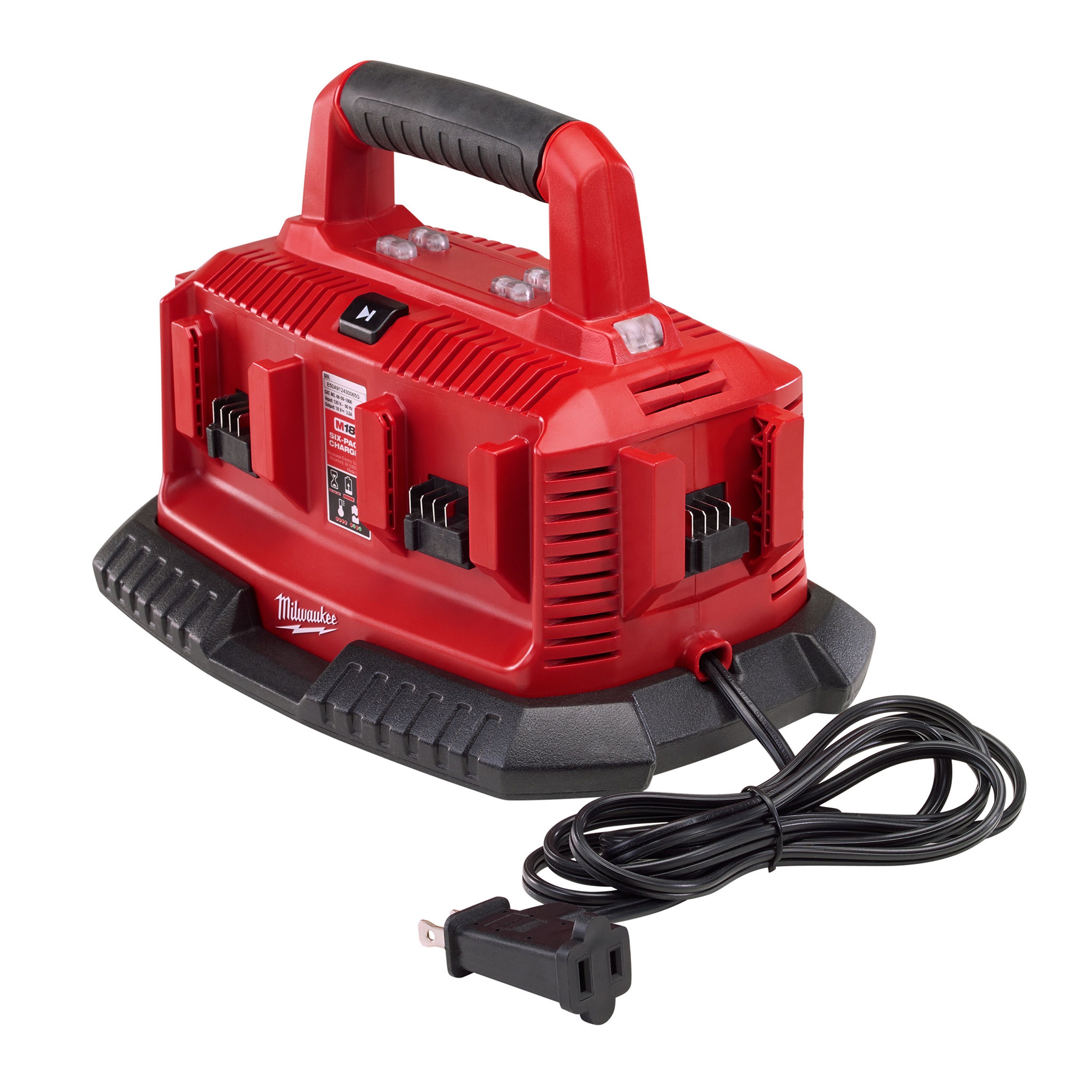 Milwaukee&reg; M18&trade; 48-59-1802 1-Port Dual Bay Simultaneous Rapid Charger, For Use With M18&trade; Li-Ion Battery, Li-Ion Battery, 2 hr Charging