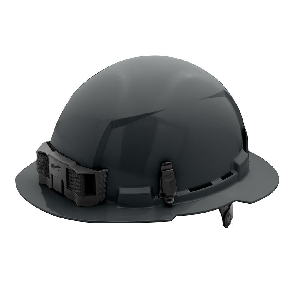 Milwaukee&reg; 48-73-1135 Full Brim Hard Hat, 6-1/2 in Fits Mini Hat, 8-1/2 in Fits Max Hat, HDPE, 6-Point Ratchet Suspension, ANSI Electrical Class Rating: Class E, ANSI Impact Rating: ANSI/ISEA Z89.1 Type I, Quick Adjustment