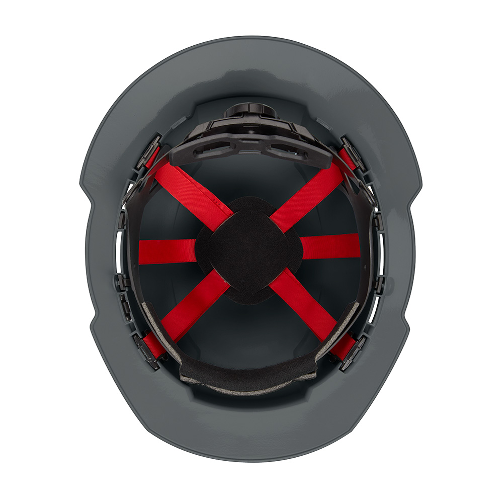 Milwaukee&reg; 48-73-1135 Full Brim Hard Hat, 6-1/2 in Fits Mini Hat, 8-1/2 in Fits Max Hat, HDPE, 6-Point Ratchet Suspension, ANSI Electrical Class Rating: Class E, ANSI Impact Rating: ANSI/ISEA Z89.1 Type I, Quick Adjustment