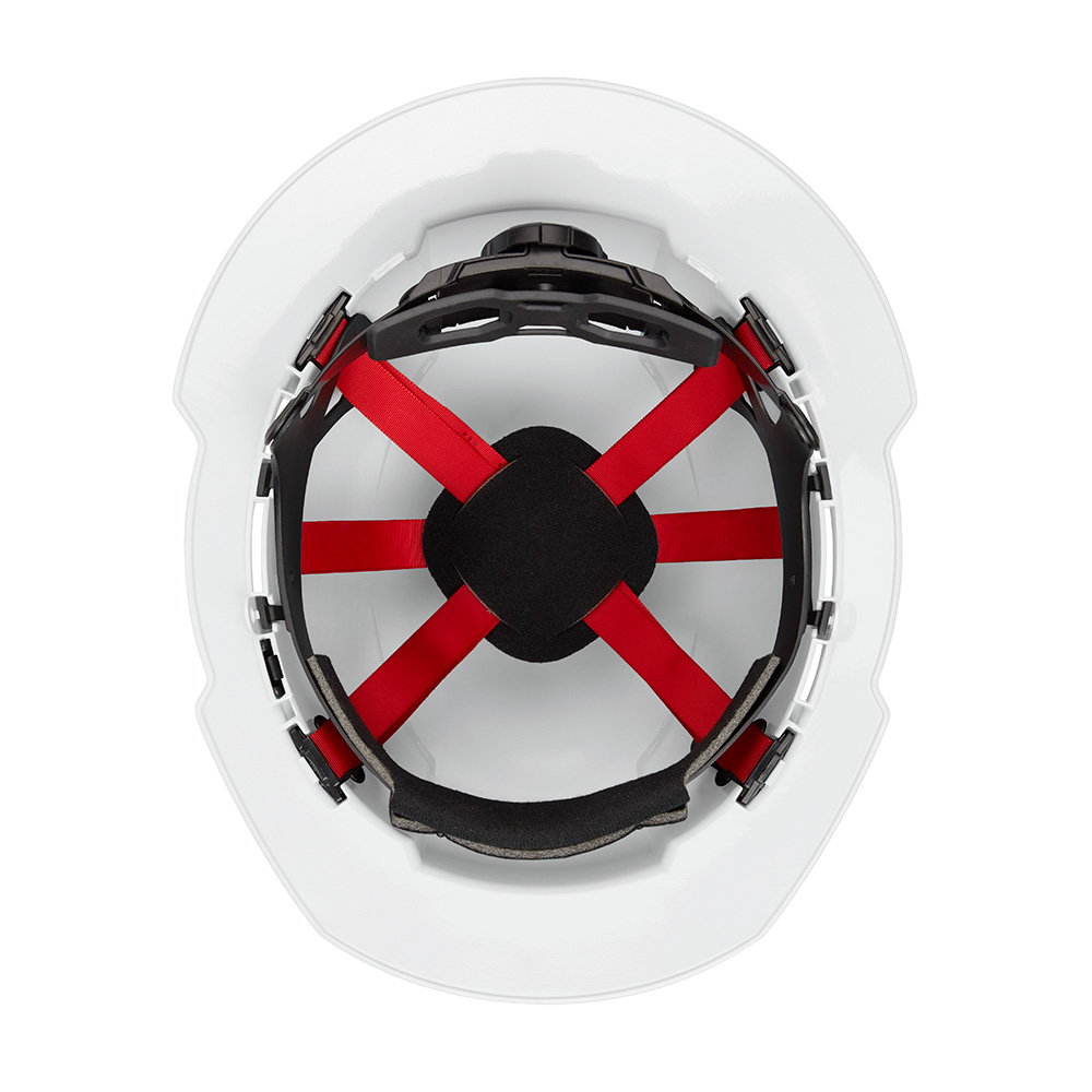 Milwaukee&reg; 48-73-1221 Full Brim Vented Hard Hat, 6-1/2 in Fits Mini Hat, 8-1/2 in Fits Max Hat, HDPE, 6-Point Ratchet Suspension, ANSI Electrical Class Rating: Class C, ANSI Impact Rating: ANSI/ISEA Z89.1 Type I, Quick Adjustment