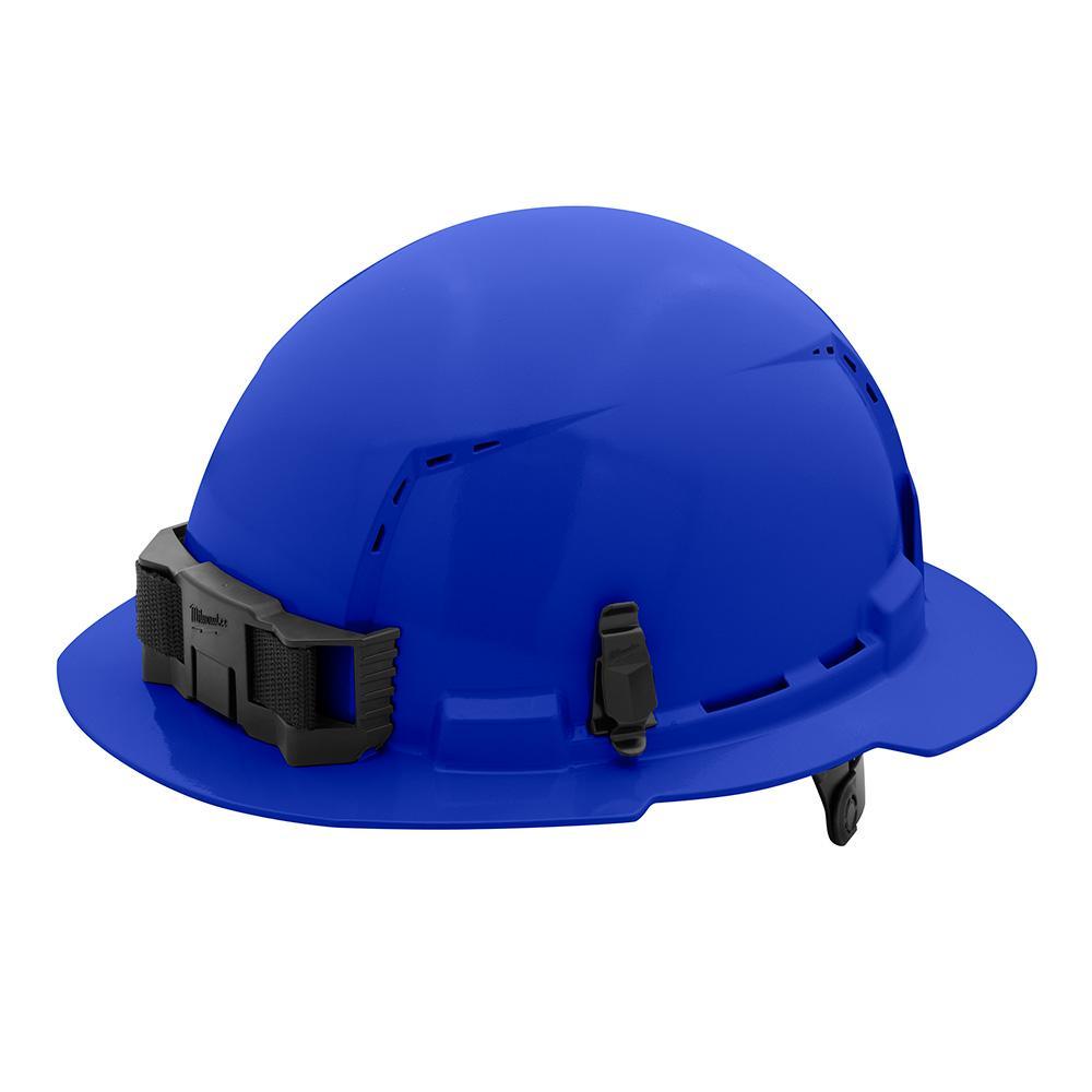 Milwaukee&reg; 48-73-1225 Full Brim Vented Hard Hat, 6-1/2 in Fits Mini Hat, 8-1/2 in Fits Max Hat, HDPE, 6-Point Ratchet Suspension, ANSI Electrical Class Rating: Class C, ANSI Impact Rating: ANSI/ISEA Z89.1 Type I, Quick Adjustment