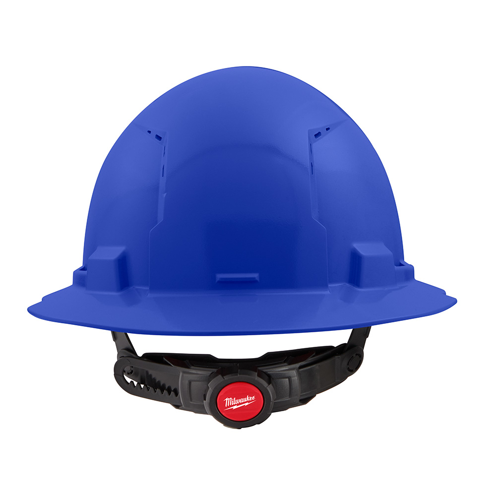 Milwaukee&reg; 48-73-1225 Full Brim Vented Hard Hat, 6-1/2 in Fits Mini Hat, 8-1/2 in Fits Max Hat, HDPE, 6-Point Ratchet Suspension, ANSI Electrical Class Rating: Class C, ANSI Impact Rating: ANSI/ISEA Z89.1 Type I, Quick Adjustment