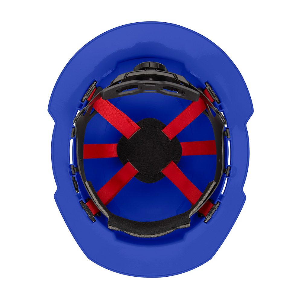 Milwaukee&reg; 48-73-1225 Full Brim Vented Hard Hat, 6-1/2 in Fits Mini Hat, 8-1/2 in Fits Max Hat, HDPE, 6-Point Ratchet Suspension, ANSI Electrical Class Rating: Class C, ANSI Impact Rating: ANSI/ISEA Z89.1 Type I, Quick Adjustment