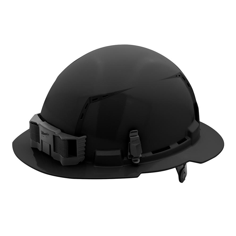Milwaukee&reg; 48-73-1231 Full Brim Vented Hard Hat, 6-1/2 in Fits Mini Hat, 8-1/2 in Fits Max Hat, HDPE, 6-Point Ratchet Suspension, ANSI Electrical Class Rating: Class C, ANSI Impact Rating: ANSI/ISEA Z89.1 Type I, Quick Adjustment