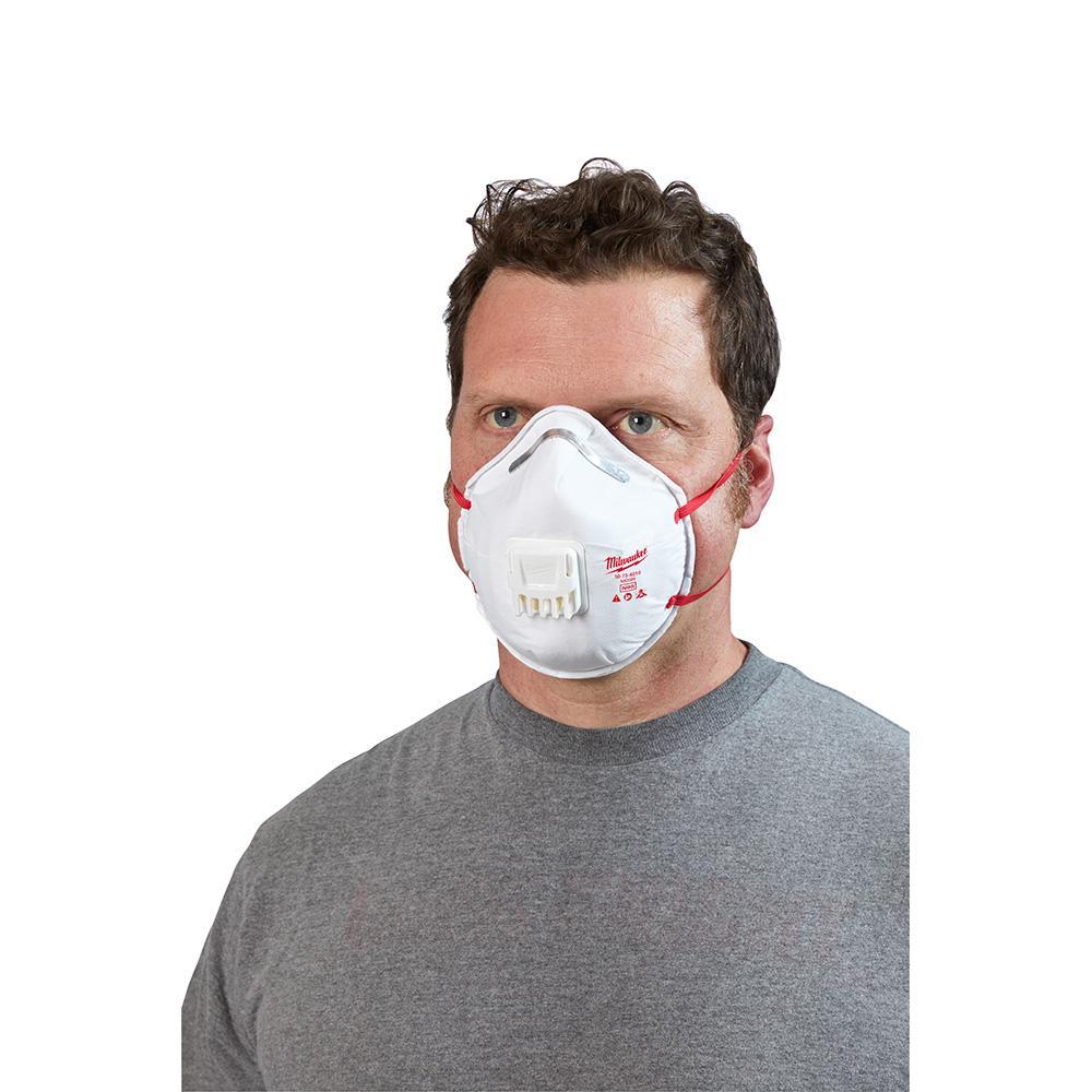 Milwaukee&reg; 48-73-4014 Disposable Molded Valve Respirator, Universal
