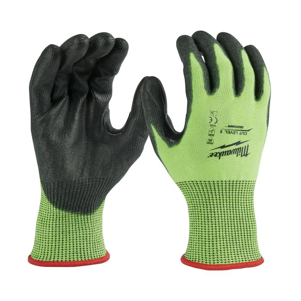 Milwaukee&reg; 48-73-8954 Breathable Unisex Cut-Resistant Gloves, 2XL, Nitrile/Polyurethane, Resists: Abrasion, Cut, Puncture and Tear, ANSI Cut-Resistance Level: A5, ANSI Puncture-Resistance Level: A3