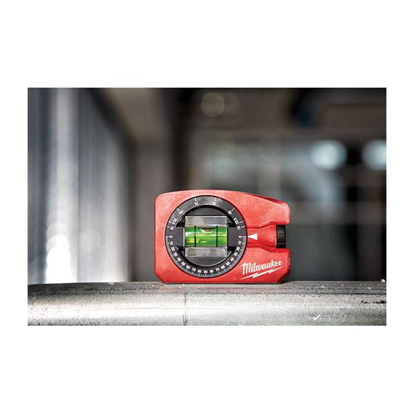 Milwaukee&reg; 48-22-5102 Pocket Level, 4 in L x 3-1/2 in W, 360 deg Vial Position, Plastic