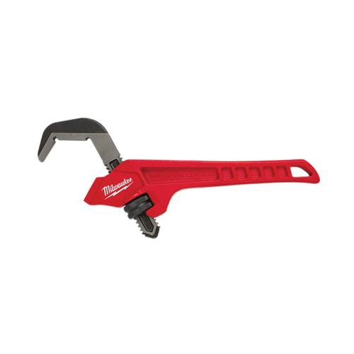 product RIDGID&reg; 31120 14 Series Offset Pipe Wrench, 2 in Pipe, 14 in OAL, Hook Jaw, Aluminum Handle, Standard Adjustment, Gray
