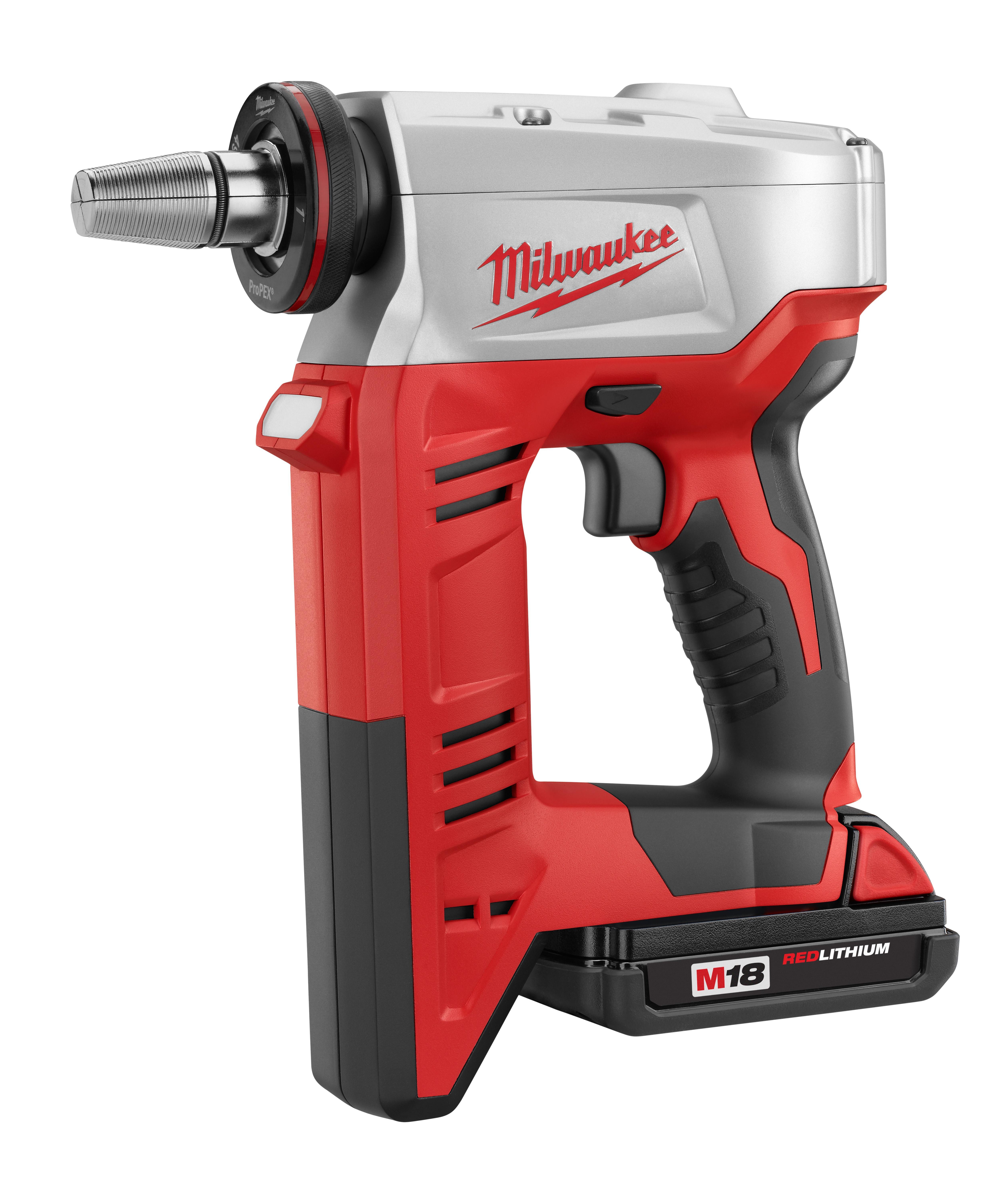 Milwaukee&reg; M18&trade; ProPEX&reg; 49-16-2608 Expansion Head, For Use With M12&trade;, M18&trade; and Uponor&reg; Tools, 1 in OD Capacity Tubing, 3 in OAL, 1/4 in min Chuck Size