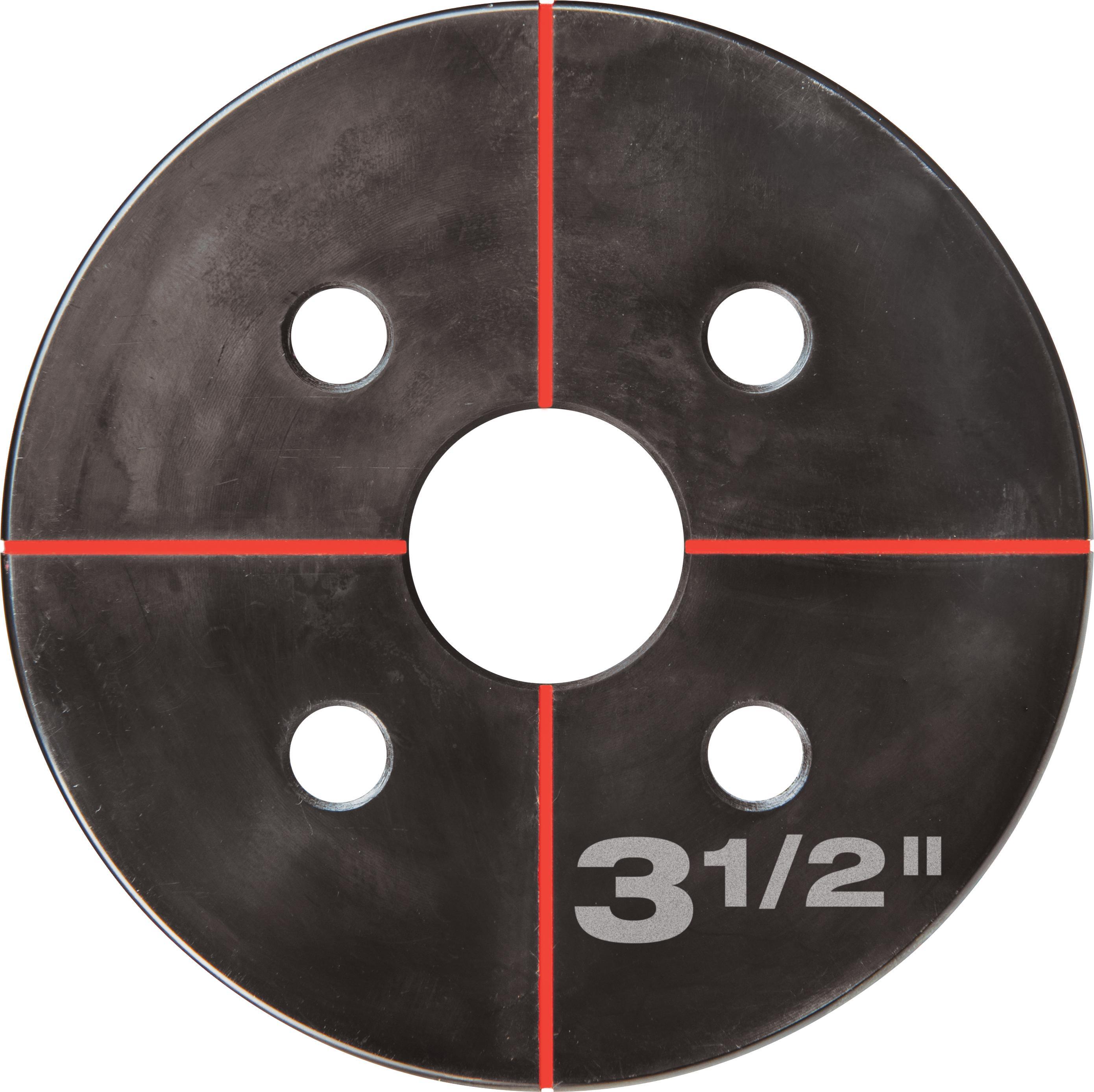 Milwaukee&reg; EXACT&trade; 49-16-2676 Knockout Die, 3-1/2 in Conduit/Pipe, Steel, 10 ga Mild Steel/12 ga Stainless Steel