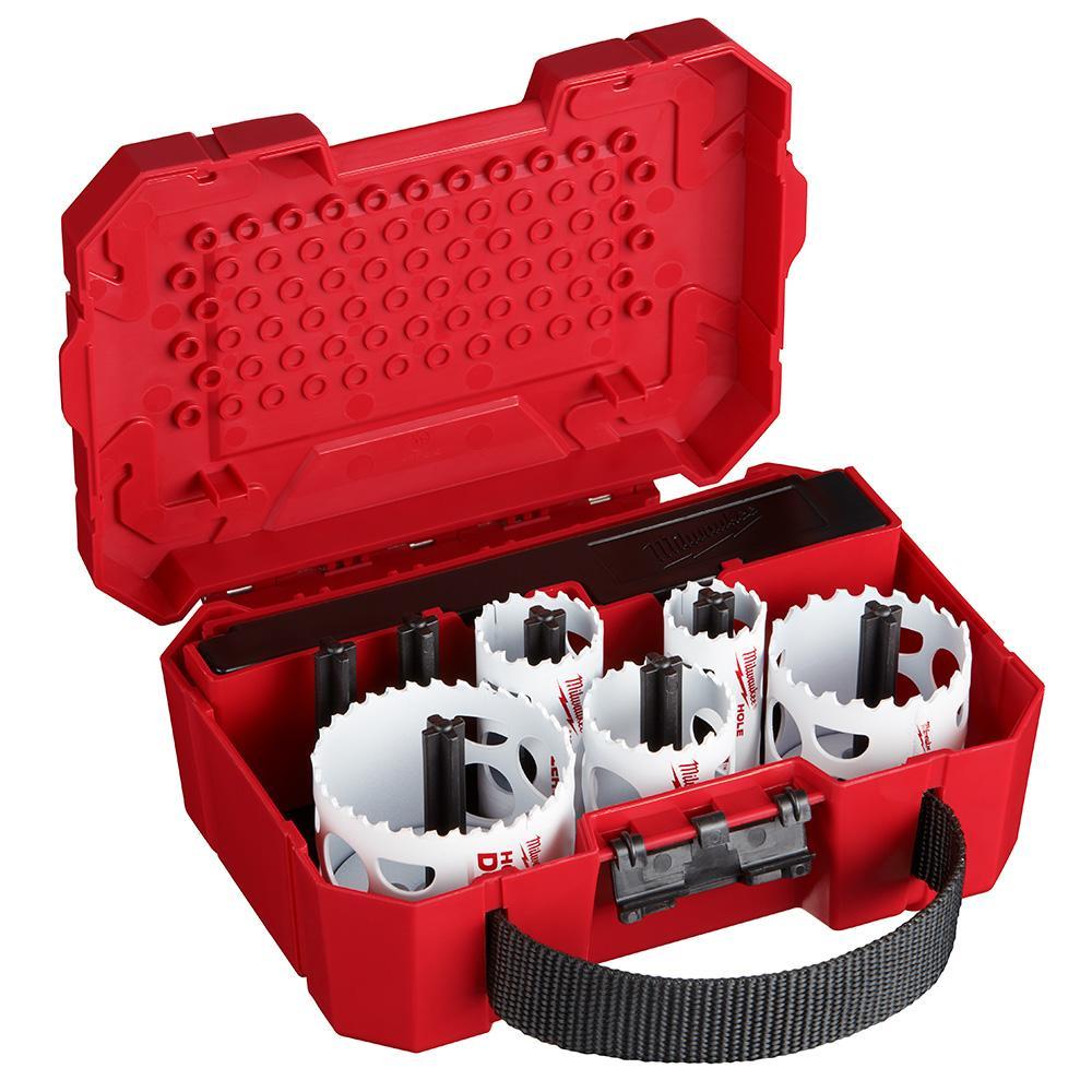 Milwaukee&reg; HOLE DOZER&trade; 49-22-4009 Multi-Purpose Hole Saw Kit, 9 Pieces, For Use With Cordless Tools, Bi-Metal