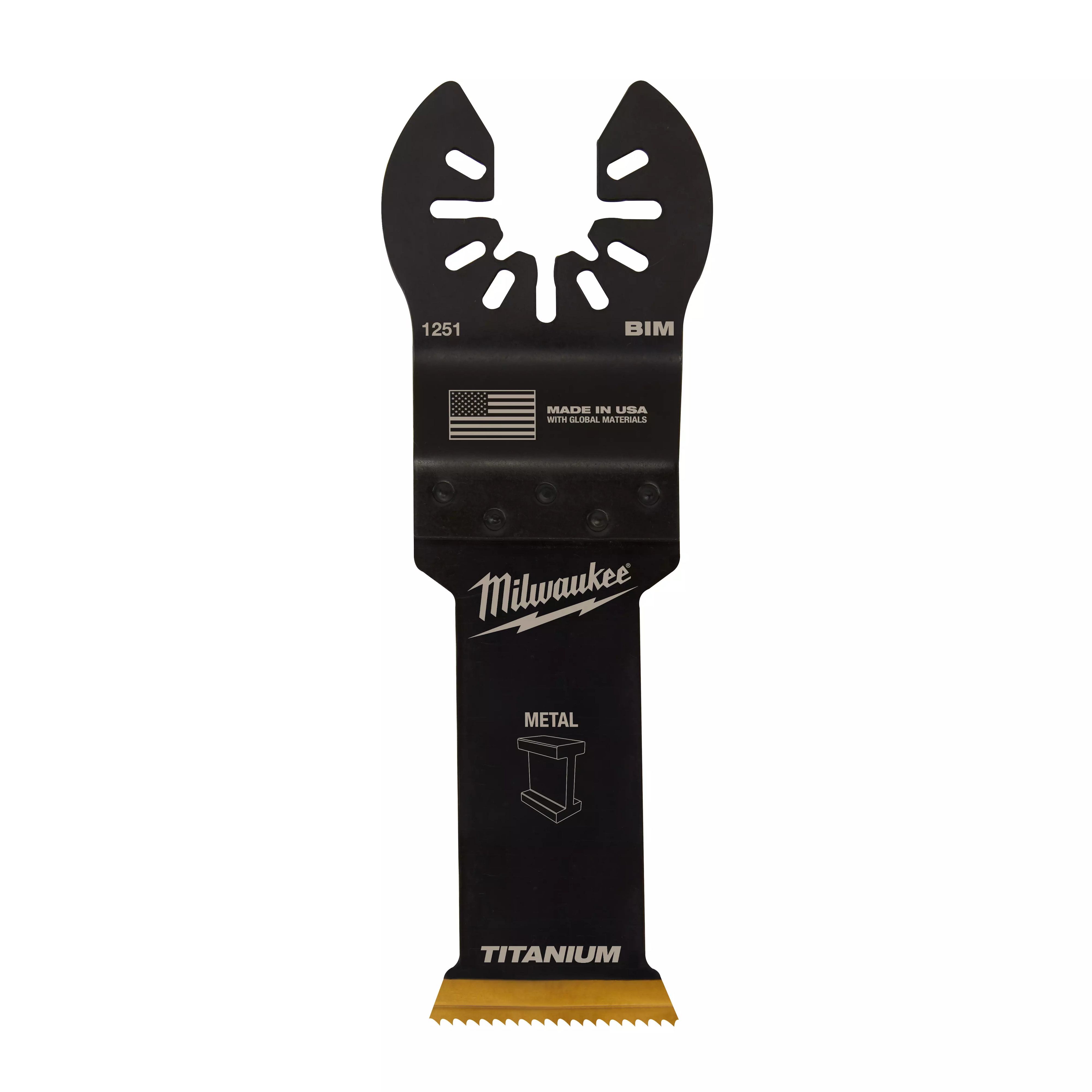 DeWALT&reg; DWA4209 Oscillating Blade, For Use With All Oscillating Tool, 1-3/4 in OAL, 1-1/4 in, Titanium