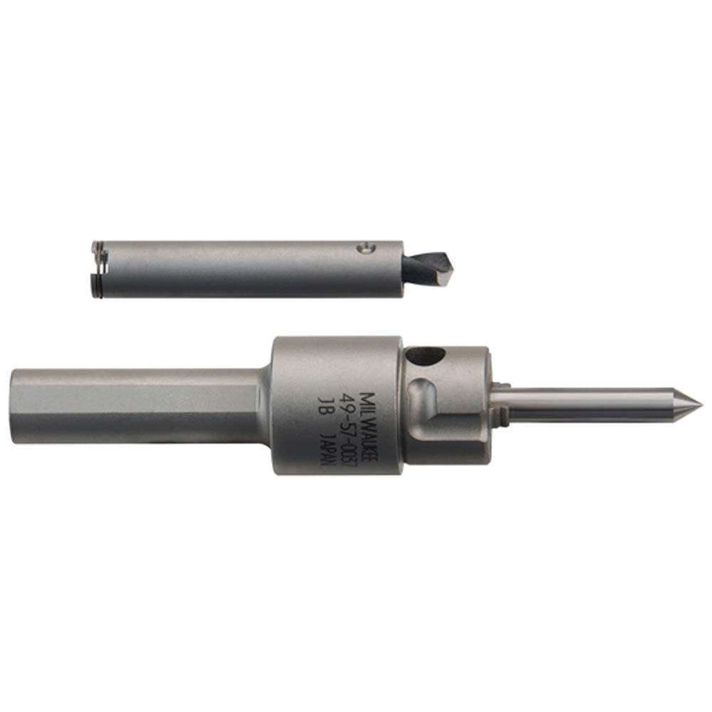 Milwaukee&reg; 49-57-0037 Quick-Change Centering Pin Arbor With Detachable Drill Cap, 1/2 in, HSS