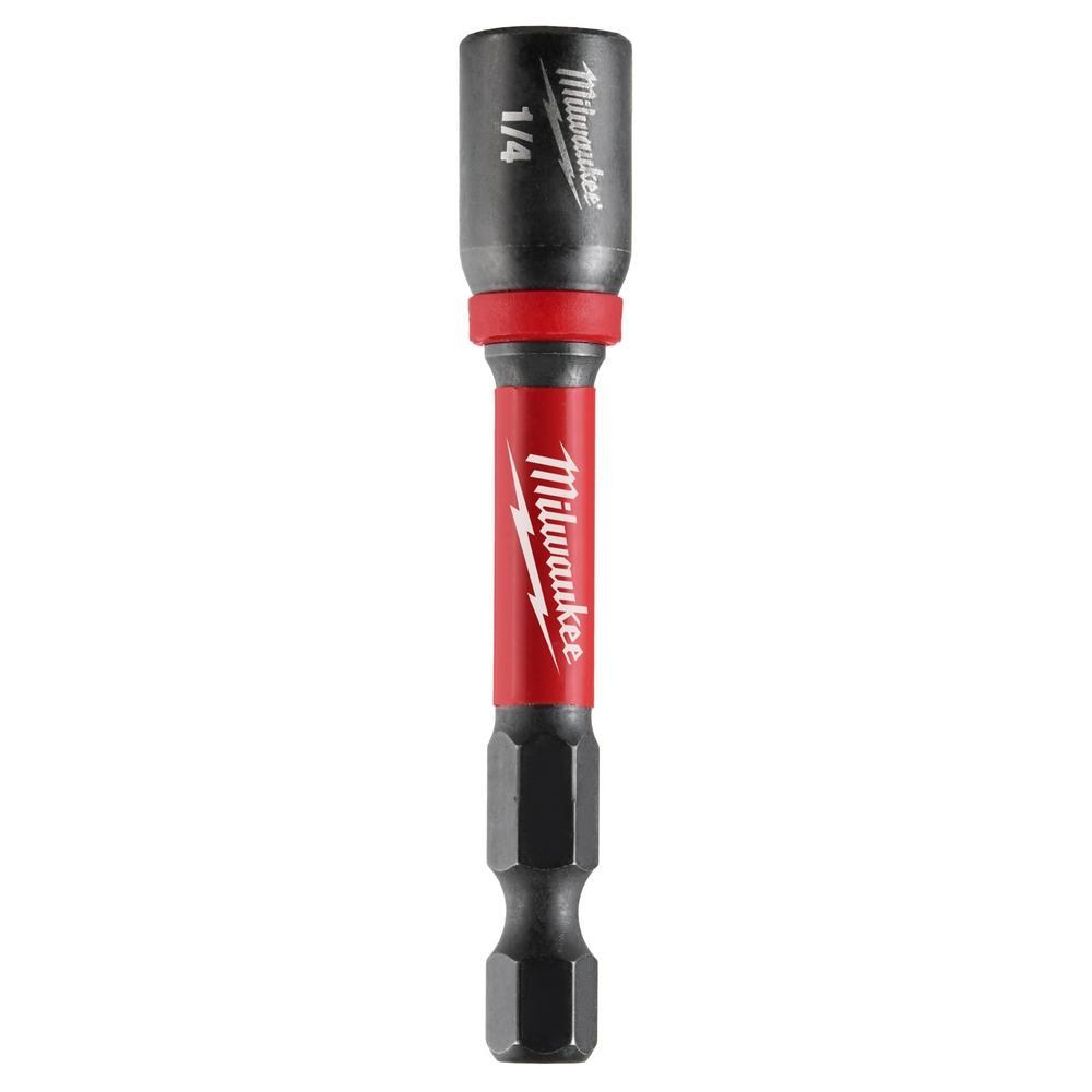 Milwaukee&reg; 49-66-4608 Impact Duty Magnetic Nut Driver, 1/4 in Drive, Proprietary Steel, 8 mm Hex