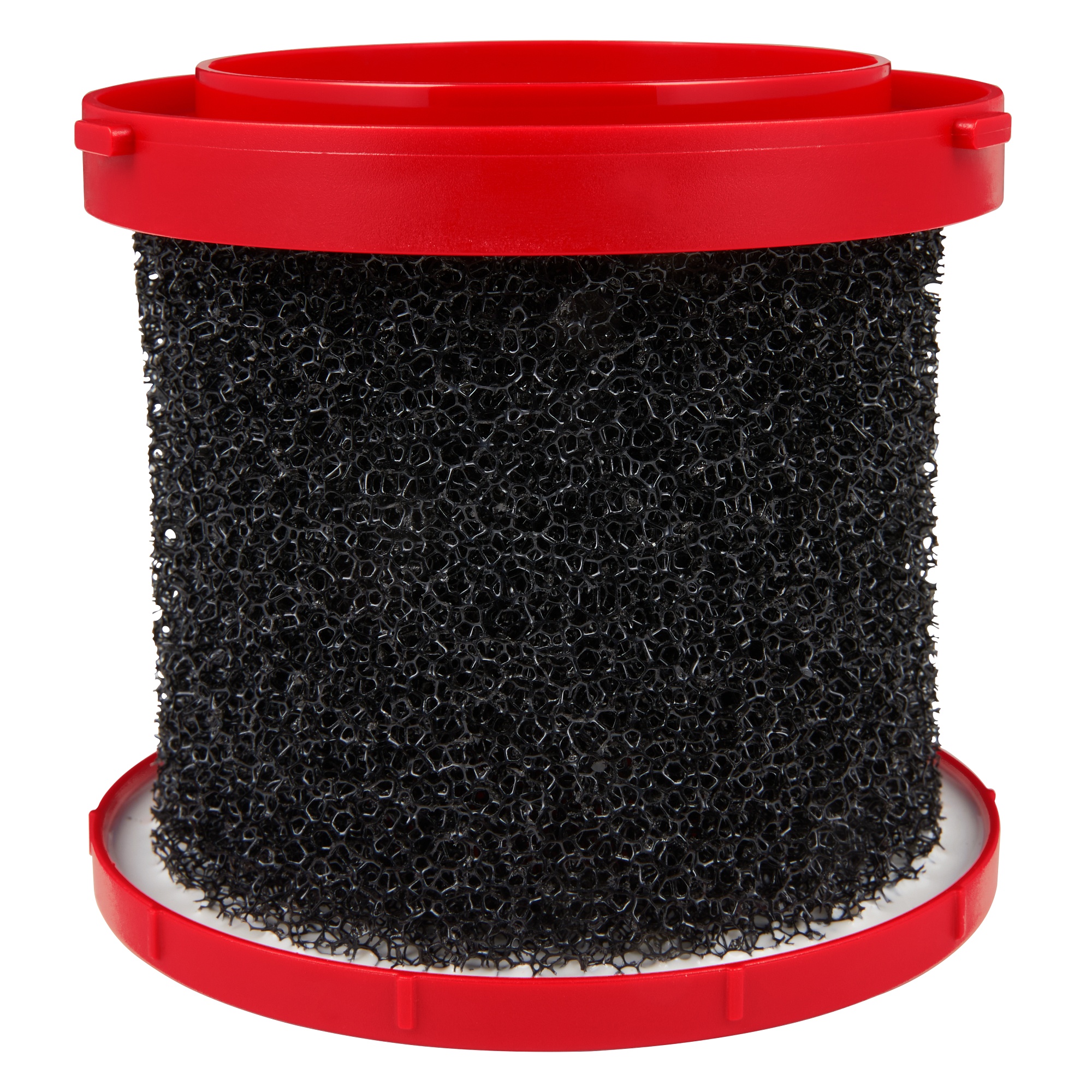 Milwaukee&reg; 49-90-2015 Foam Wet Filter, 5.1 in L x 5.1 in W x 4.6 in H, For Use With Model 0880-20, 0960-20 and 0970-20 Wet/Dry Vacuums, Plastic, Black/Red